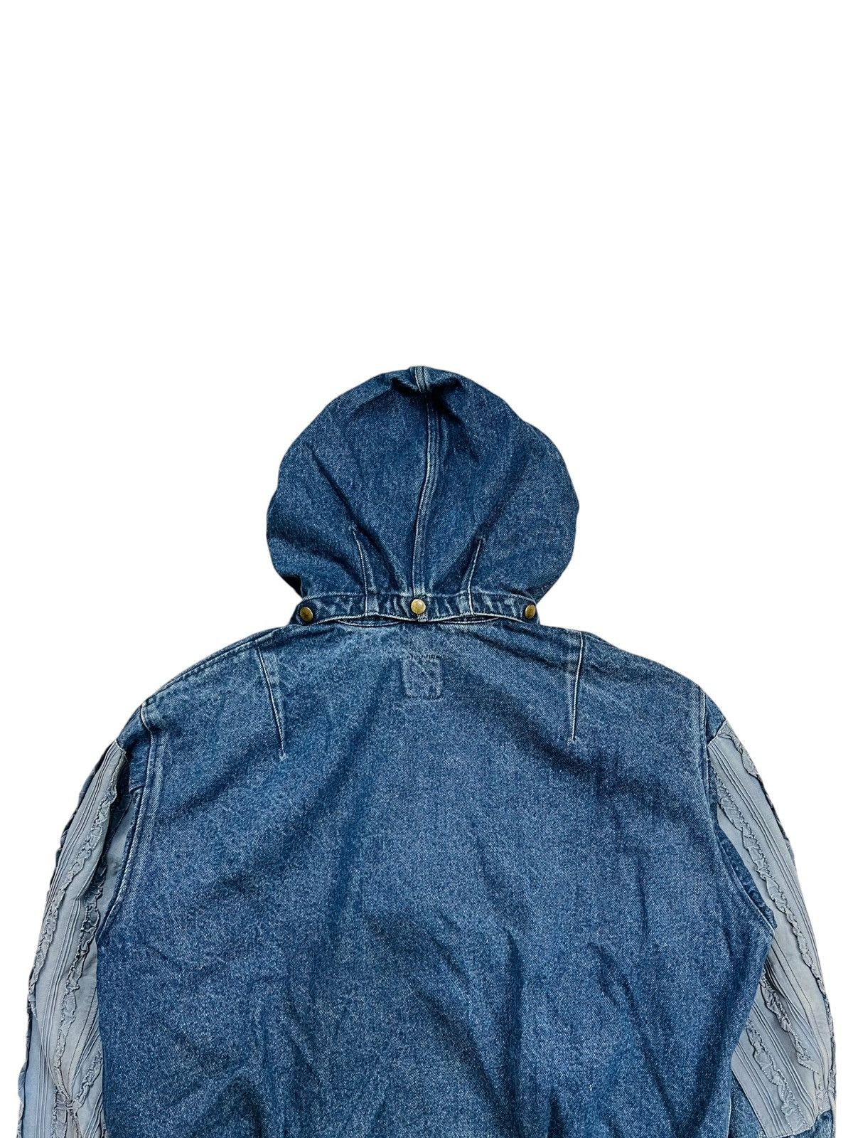 20471120 1980s Isao Kaneko - Ruffle Denim Bono Jacket Size US L / EU 52-54 / 3 - 10 Thumbnail