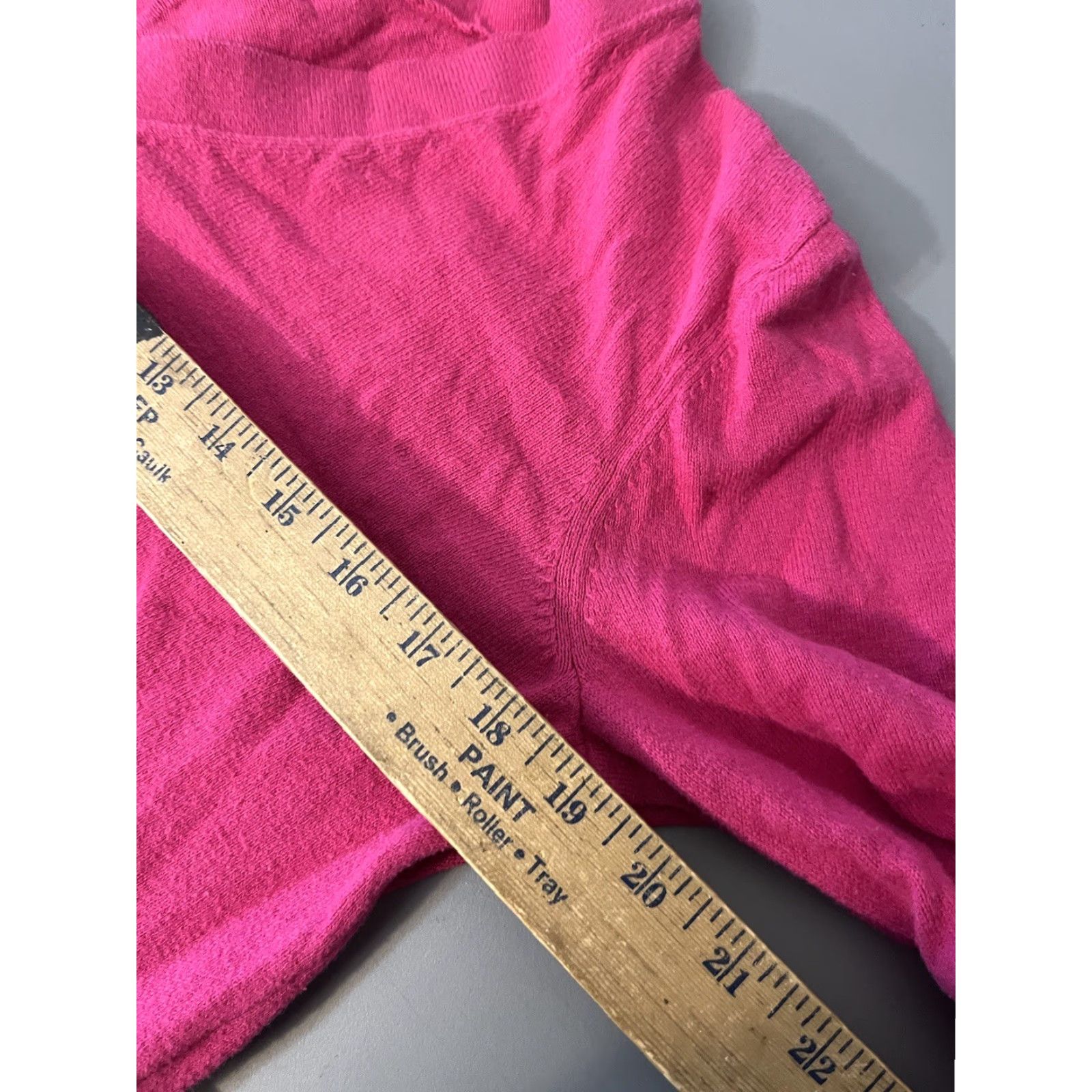 Talbots VINTAGE Talbots Pullover Sweater Women Large Pink Cotton V-Neck Long Sleeve Winter Size L / US 10 / IT 46 - 5 Thumbnail