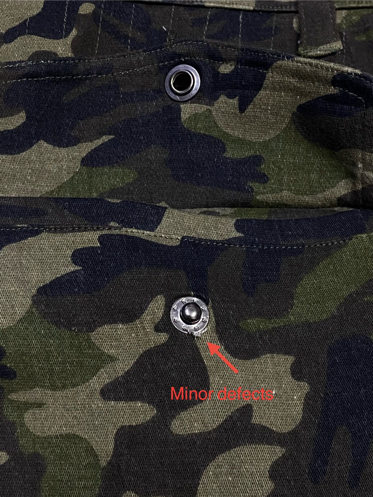 Japanese Brand Vice Fairy Multipocket Stretch Wide Leg Camo Cargo Pants Size US 30 / EU 46 - 14 Thumbnail
