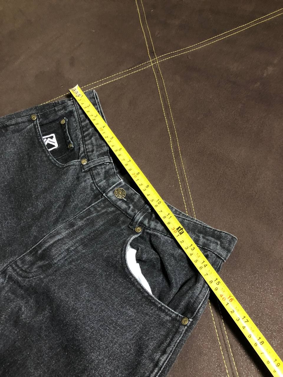 Karl Kani Mens Karl KANI Cargo Denim Jeans Embroidered Logo Size US 30 / EU 46 - 11 Thumbnail