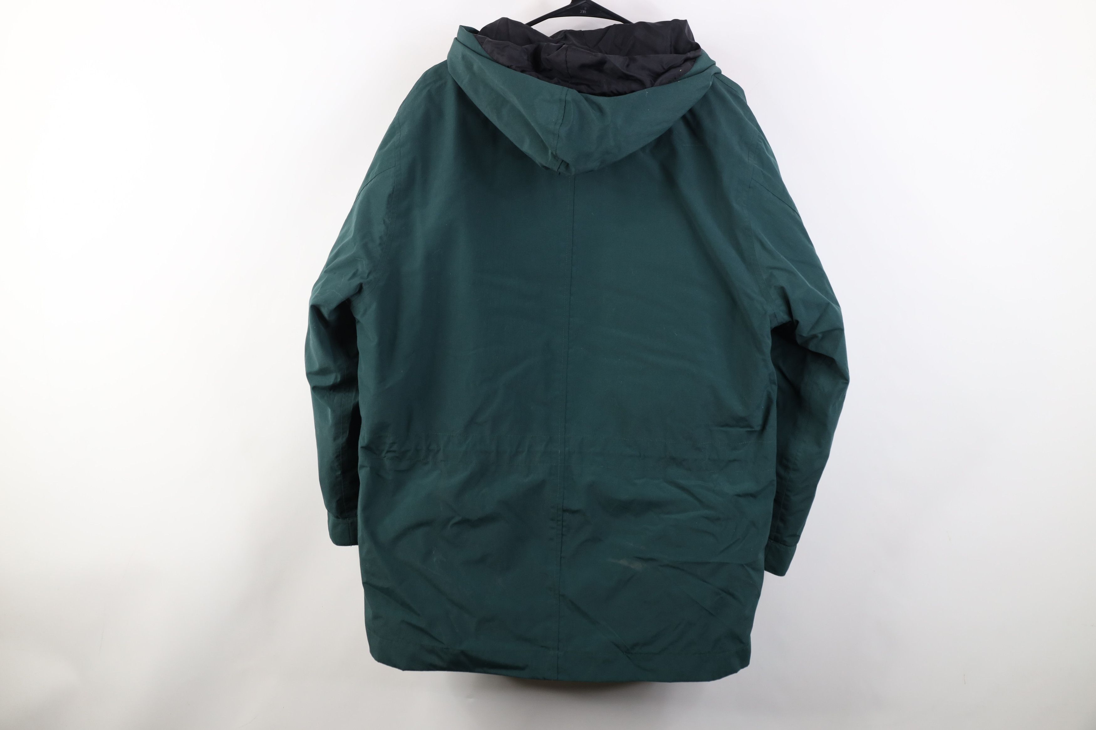 Eddie Bauer Vintage 90s Eddie Bauer Duck Down Hooded Parka Jacket Green Size S / US 4 / IT 40 - 15 Thumbnail