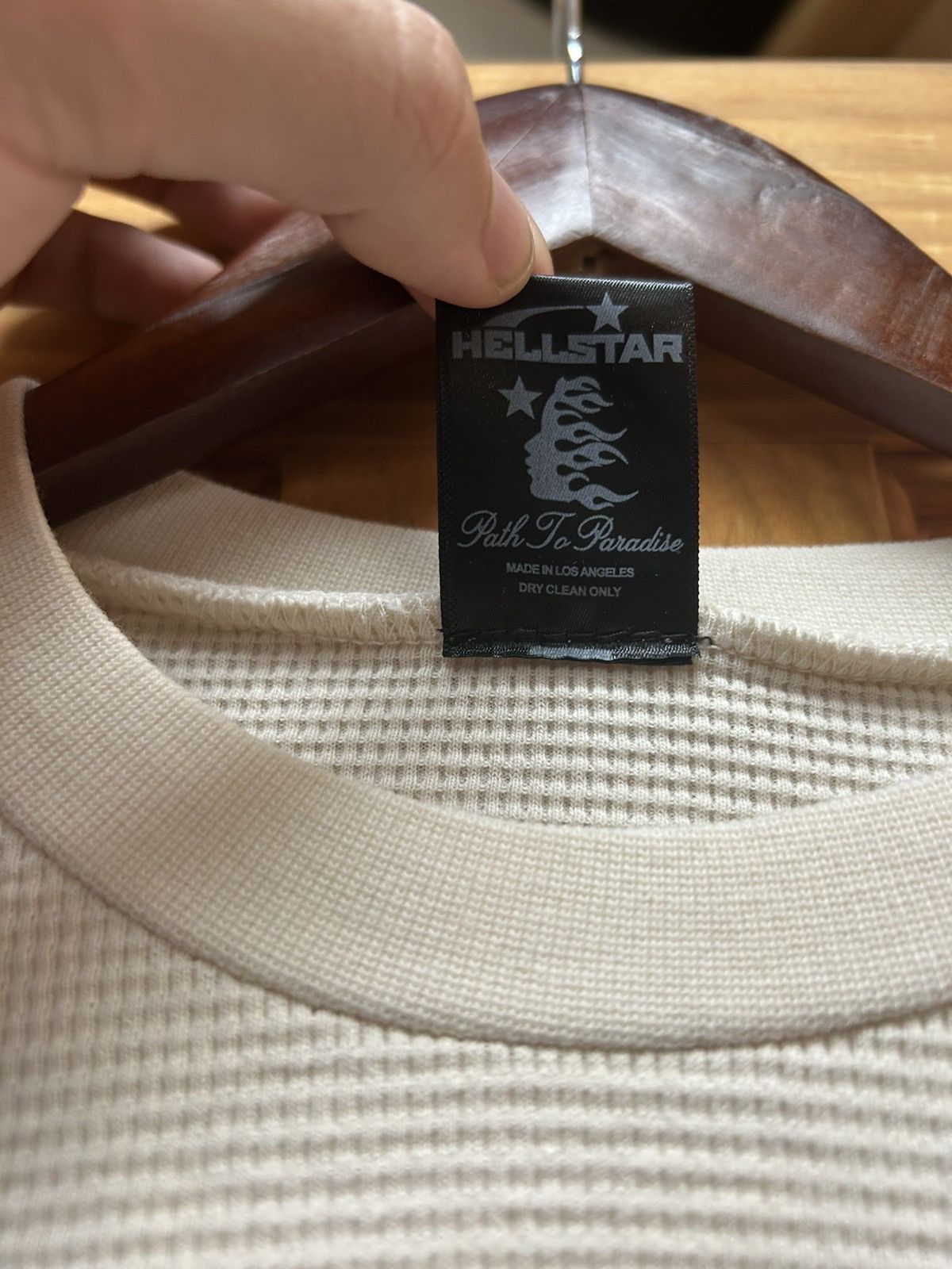HELLSTAR Hellstar Studios “Victory Within” Thermal Long Sleeve Cream Size US S / EU 44-46 / 1 - 5 Thumbnail