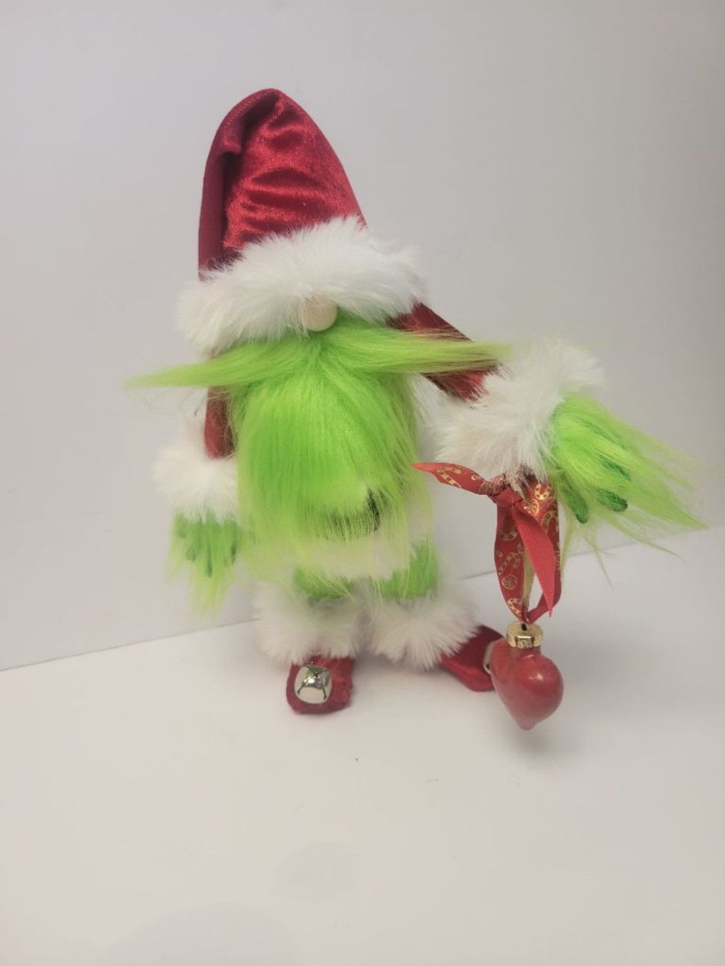 Handmade Handmade Grinch Santa Gnome, 18.5" Holiday Decor, Luxury Size ONE SIZE - 1 Thumbnail