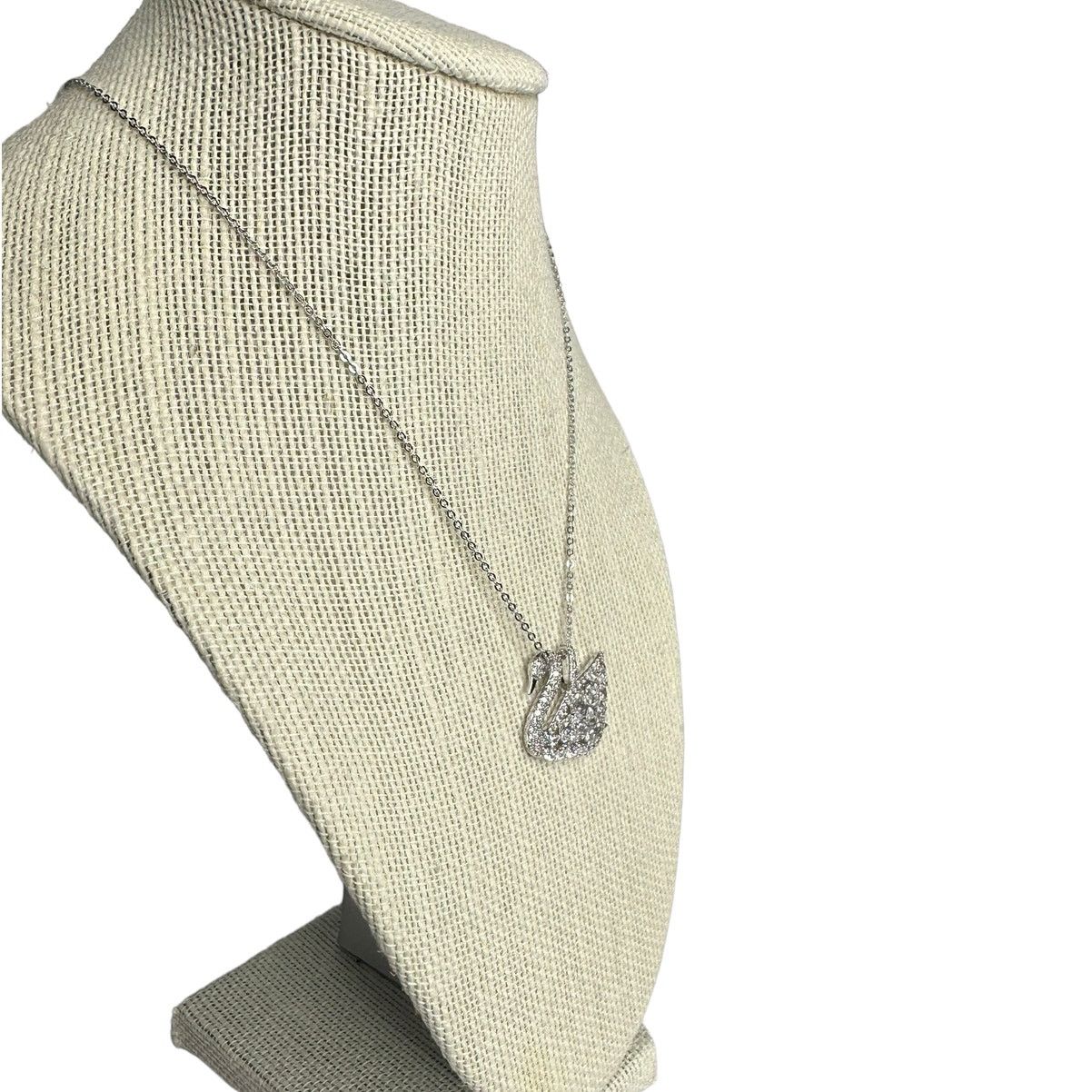 Swarovski Swarovski Swan Lake pendant Swan Rhodium plated Necklace Size ONE SIZE - 3 Thumbnail