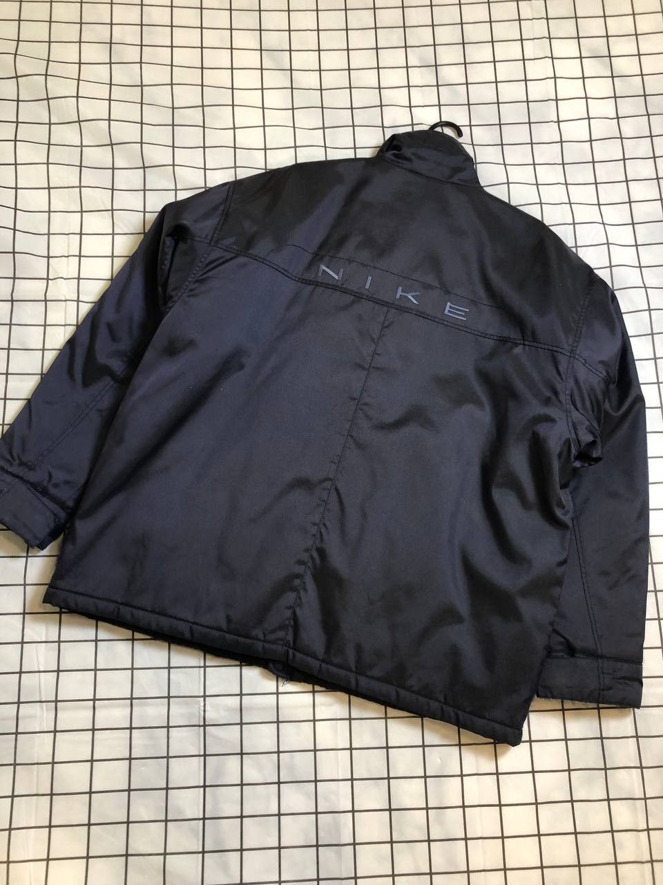 Nike Vintage 90's Nike Big Swoosh Logo Drill Parka Jacket Y2K Size US L / EU 52-54 / 3 - 1 Thumbnail
