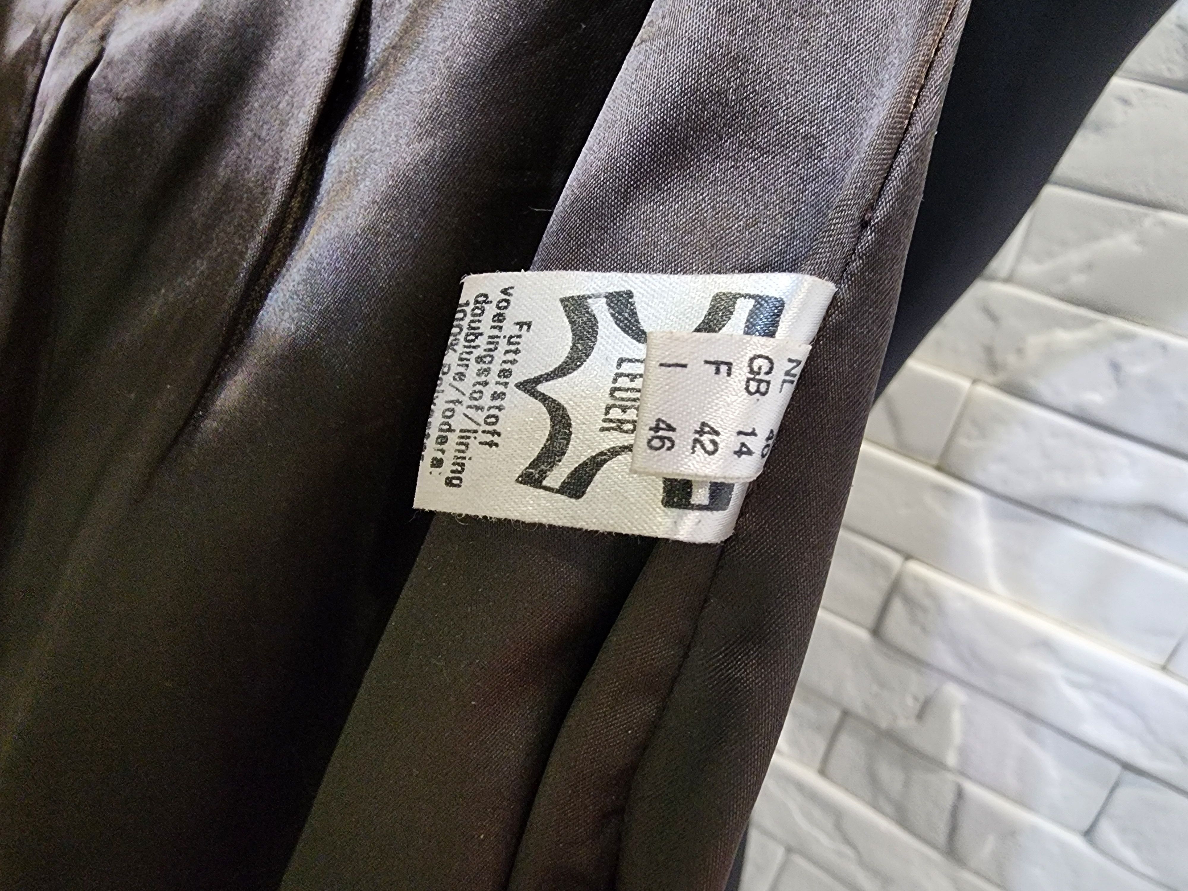 Genuine Leather Men's brown nubuck leather pants. Great men's pants. Size US 32 / EU 48 - 9 Thumbnail