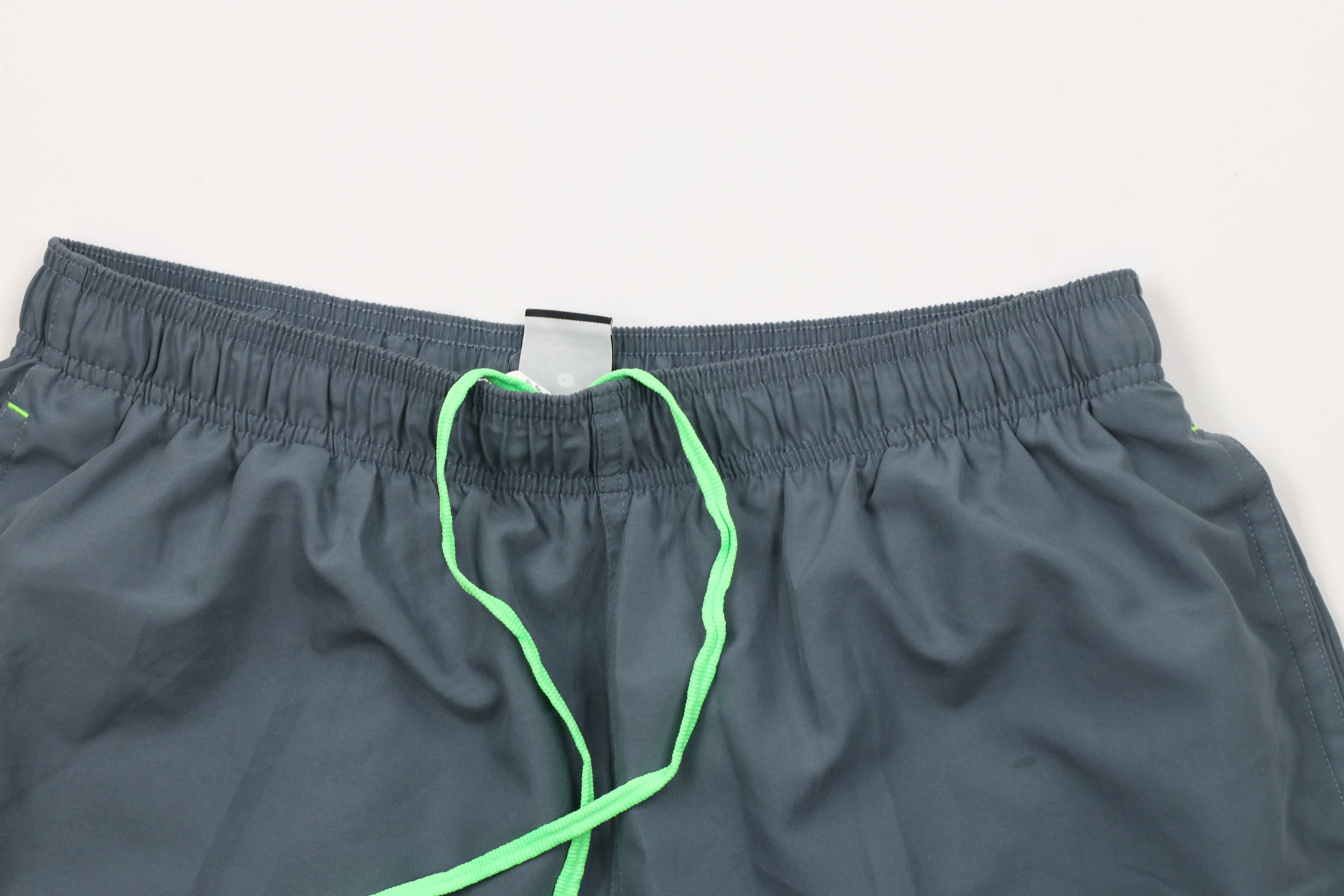 Nike × Vintage Vintage Nike Scott Mini Swoosh Lined Shorts Swim Trunks Gray Size US 36 / EU 52 - 2 Thumbnail