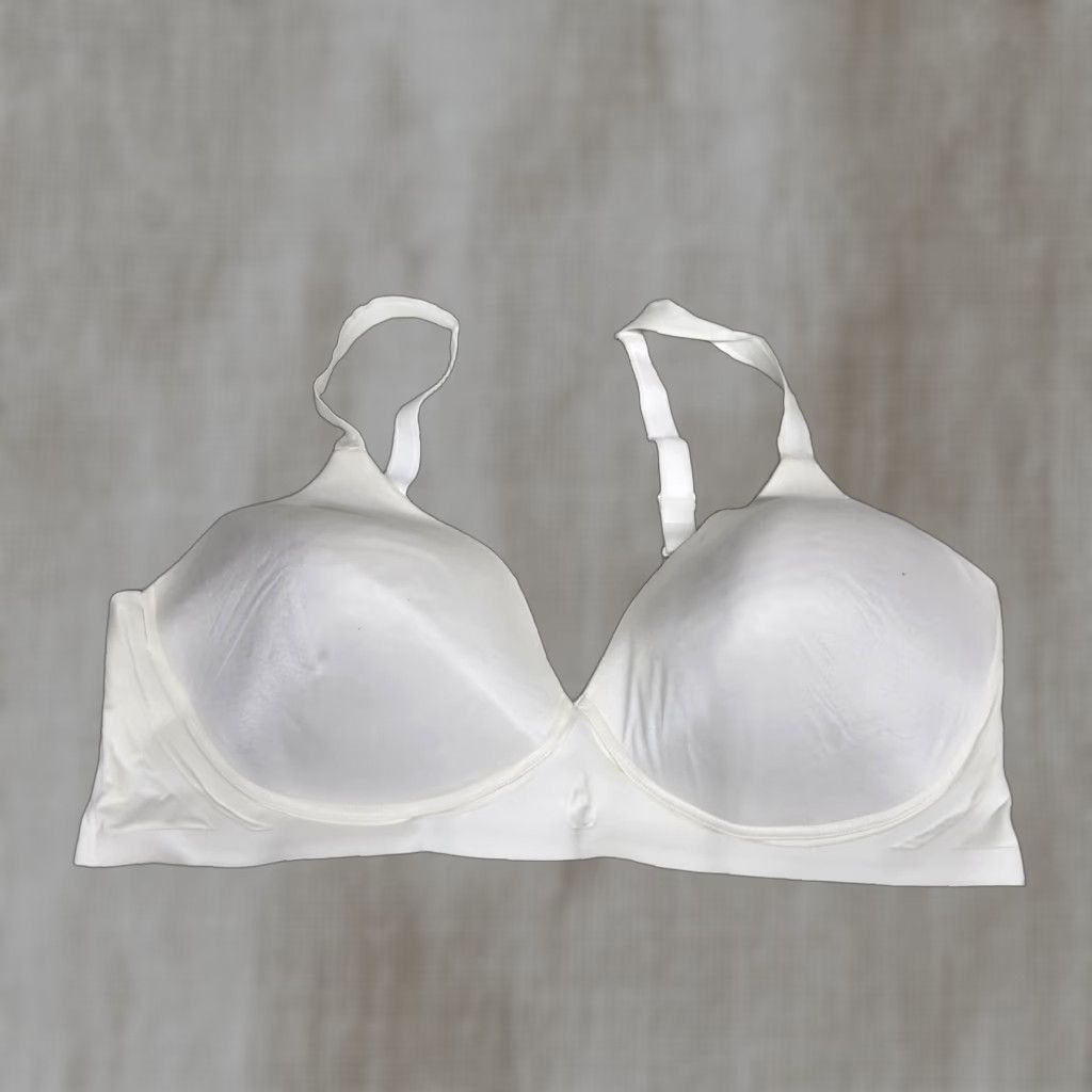 Vintage Bali Comfort Revolution Bra White XXXL Back Closure Wireless Full Coverage T-Shirt Bra Womens 3XL Size ONE SIZE - 1 Thumbnail