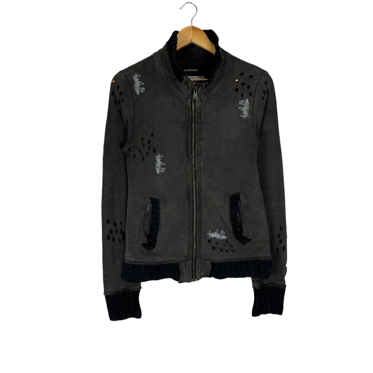 Japanese Brand 🌟SABOTAGE PAUL HARVEY SHOTGUN SWEATER LIKE NUMBER NINE Size US S / EU 44-46 / 1 - 2 Thumbnail