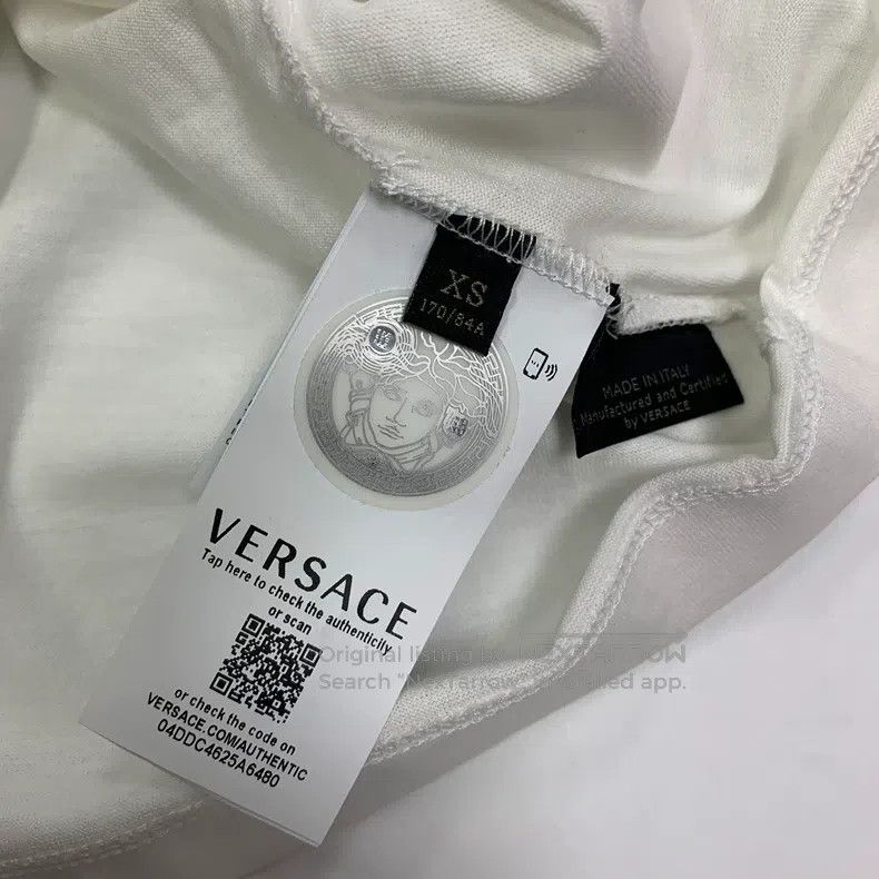 Versace Versace Big logo white short-sleeved T-shirt Size US XS / EU 42 / 0 - 3 Thumbnail
