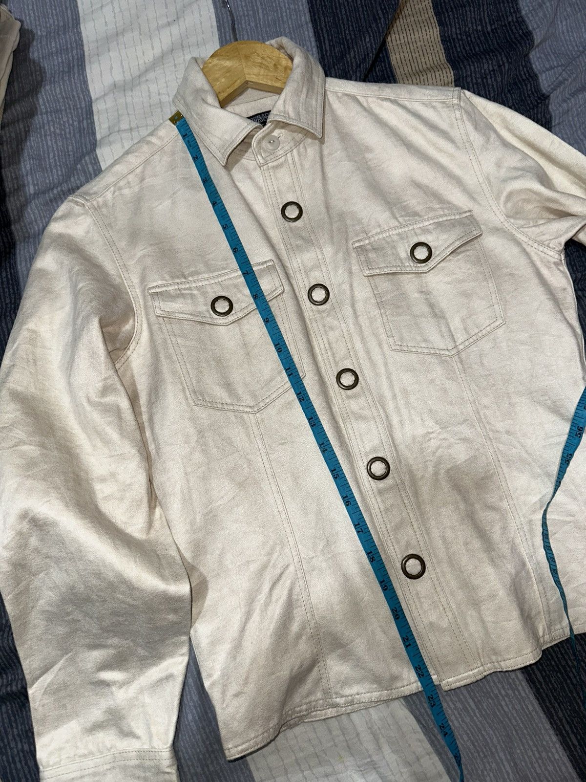 Tornado Mart Tornado Mart Button Up Suede Jacket Size M / US 6-8 / IT 42-44 - 13 Thumbnail