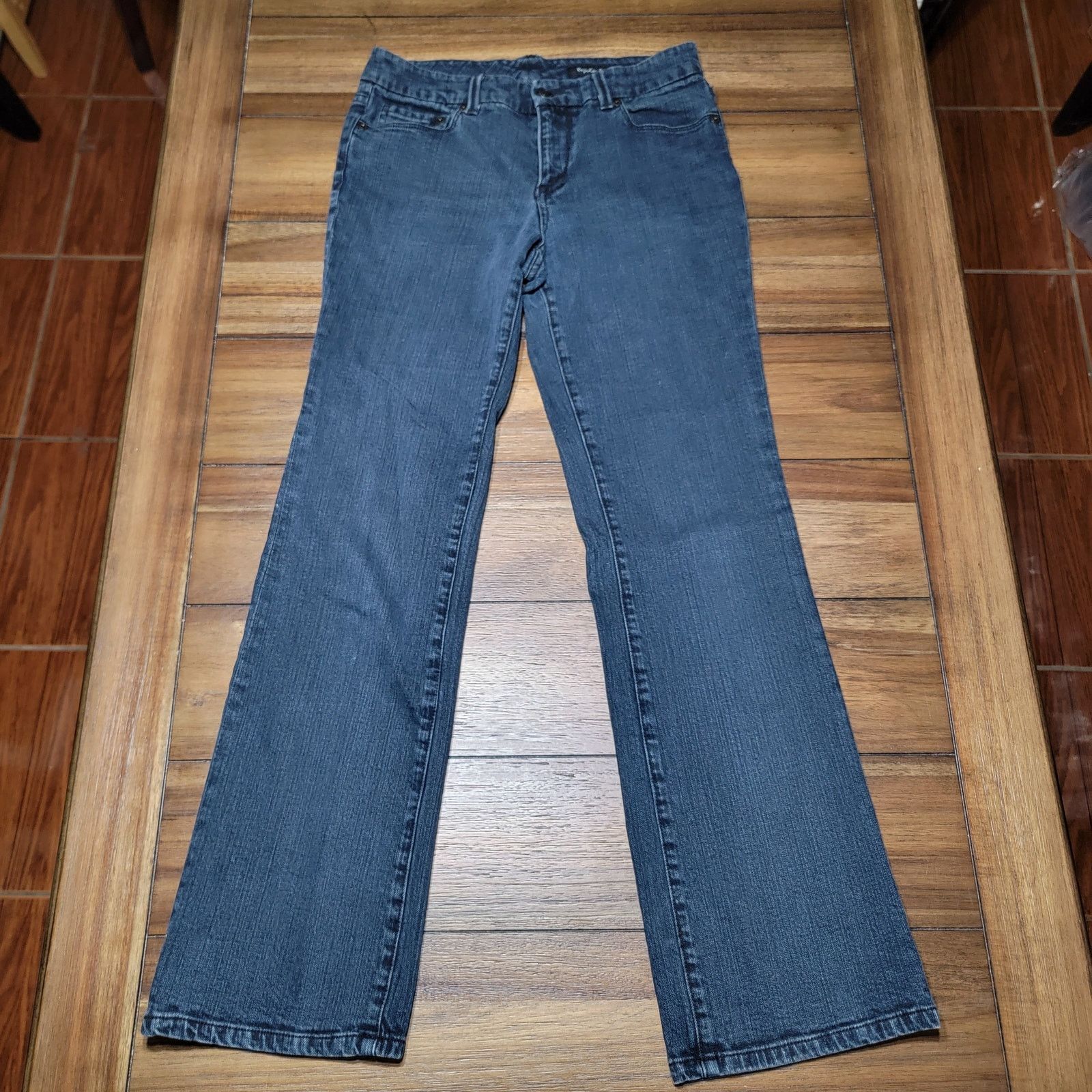 Seven 7 Seven7 Dark Blue Regular Boot Cut Jeans - Size 6 Size 28" / US 6 / IT 42 - 1 Thumbnail