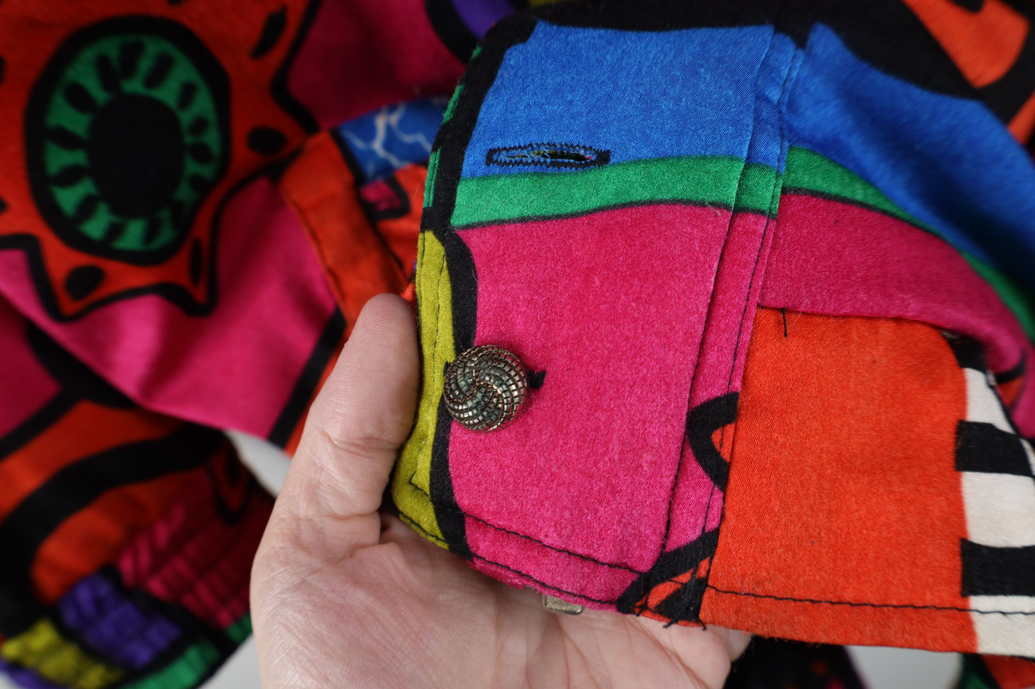 Vintage Vintage 90s Streetwear Abstract Rainbow Art Parka Jacket Size S / US 4 / IT 40 - 5 Thumbnail