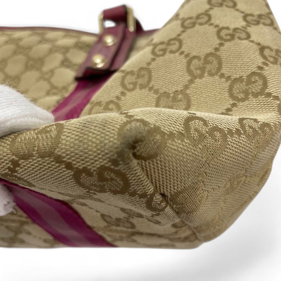Gucci Gucci - Sherry Line Canvas Handbag Shoulder Bag Size ONE SIZE - 10 Thumbnail