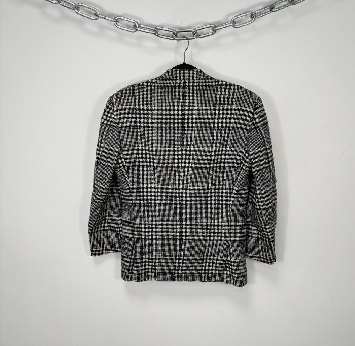 Trussardi Vintage Trussardi Men’s Tartan Check Wool Blazer Jacket Size 42R - 2 Thumbnail