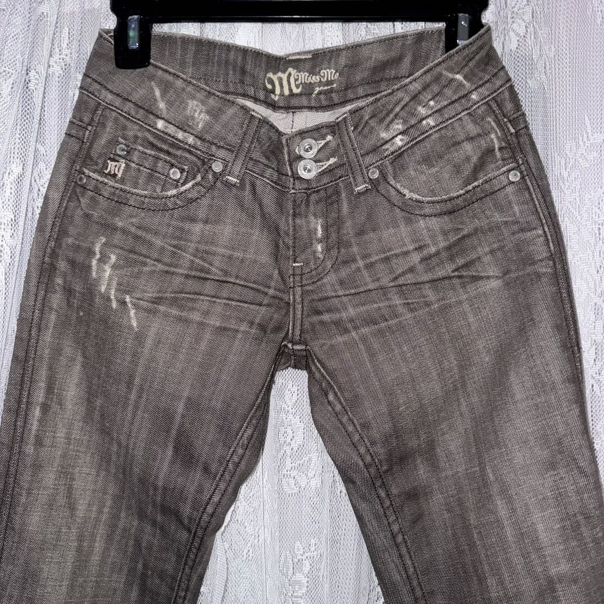 Miss Me Vintage Gray Low waisted Miss Mes Size 26" / US 2 / IT 38 - 3 Thumbnail