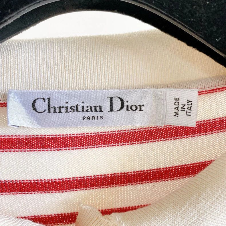 Dior Dior Striped letter knitted pink T-shirt Size XS / US 0-2 / IT 36-38 - 6 Thumbnail