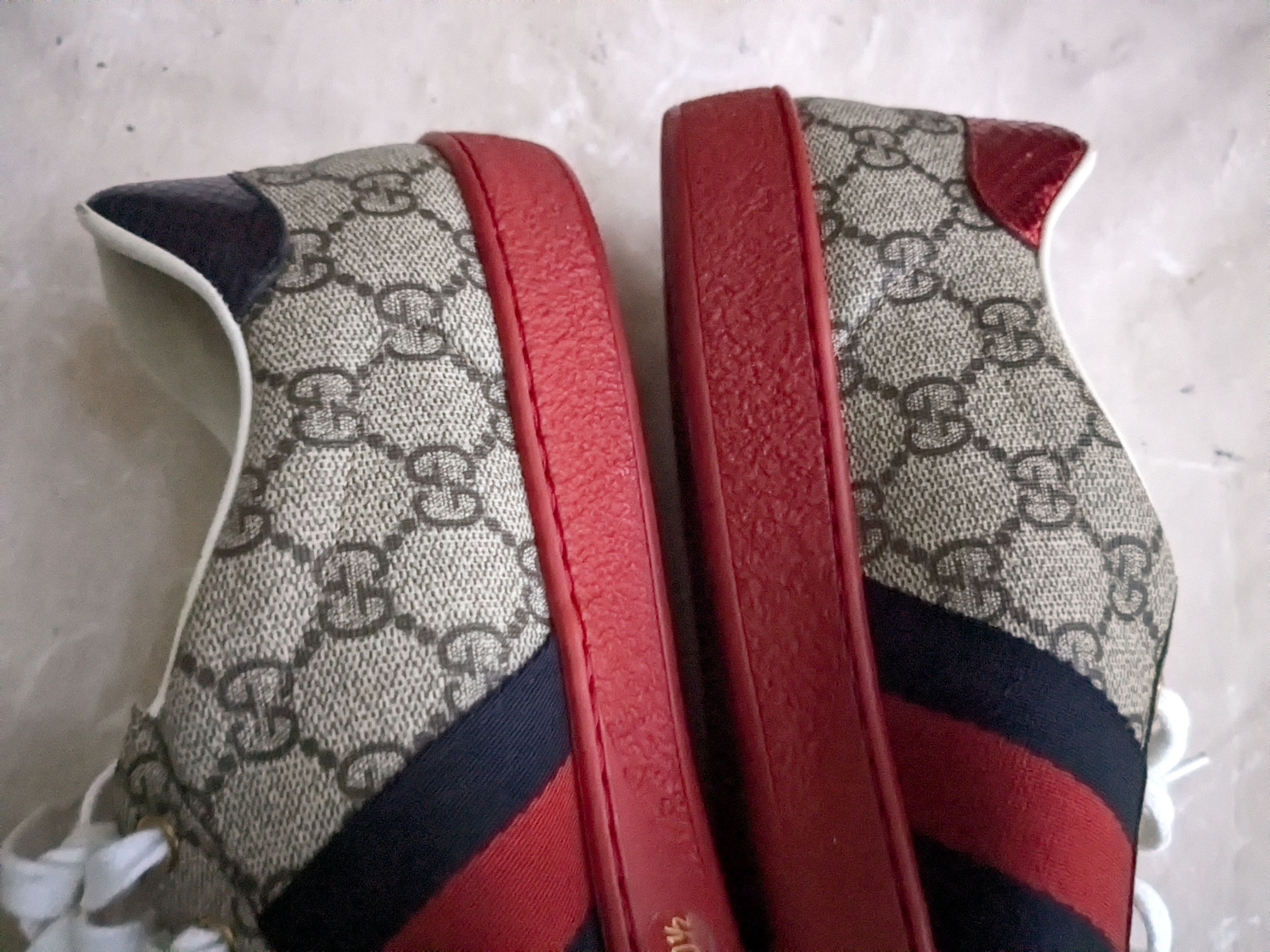 Gucci Gucci Ace GG Supreme Sneakers 429445 Red 11 Size US 11 / EU 44 - 8 Thumbnail