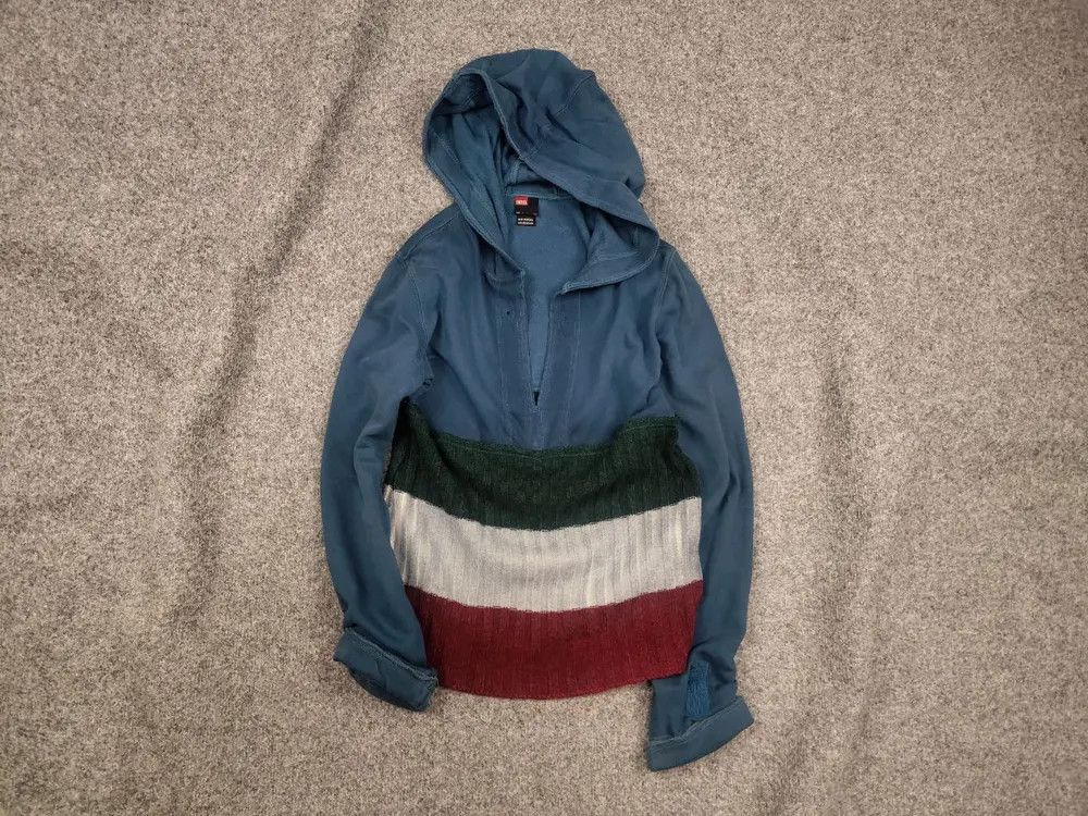 Diesel × Vintage Vintage Diesel Y2K style combination hoodie Long sleeve Size L / US 10 / IT 46 - 1 Thumbnail