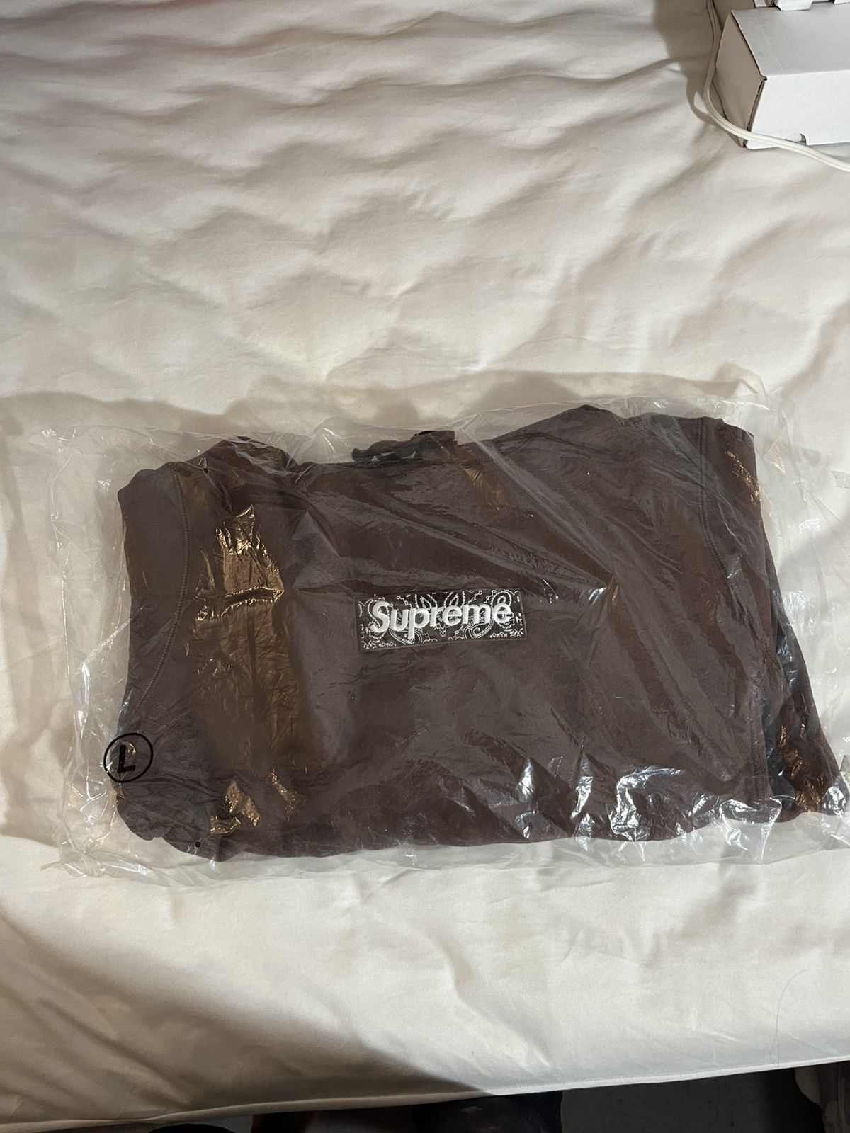 Supreme Supreme bandana box logo hoodie brown Size US L / EU 52-54 / 3 - 1 Thumbnail