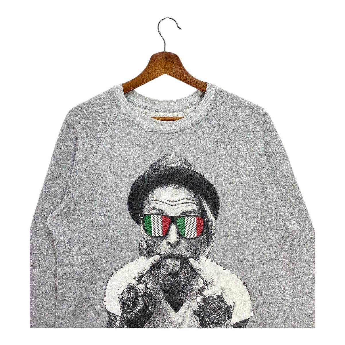 Other SPEND Italy Graphic Sweatshirt Gray Made in Italy Size M Size US M / EU 48-50 / 2 - 2 Thumbnail