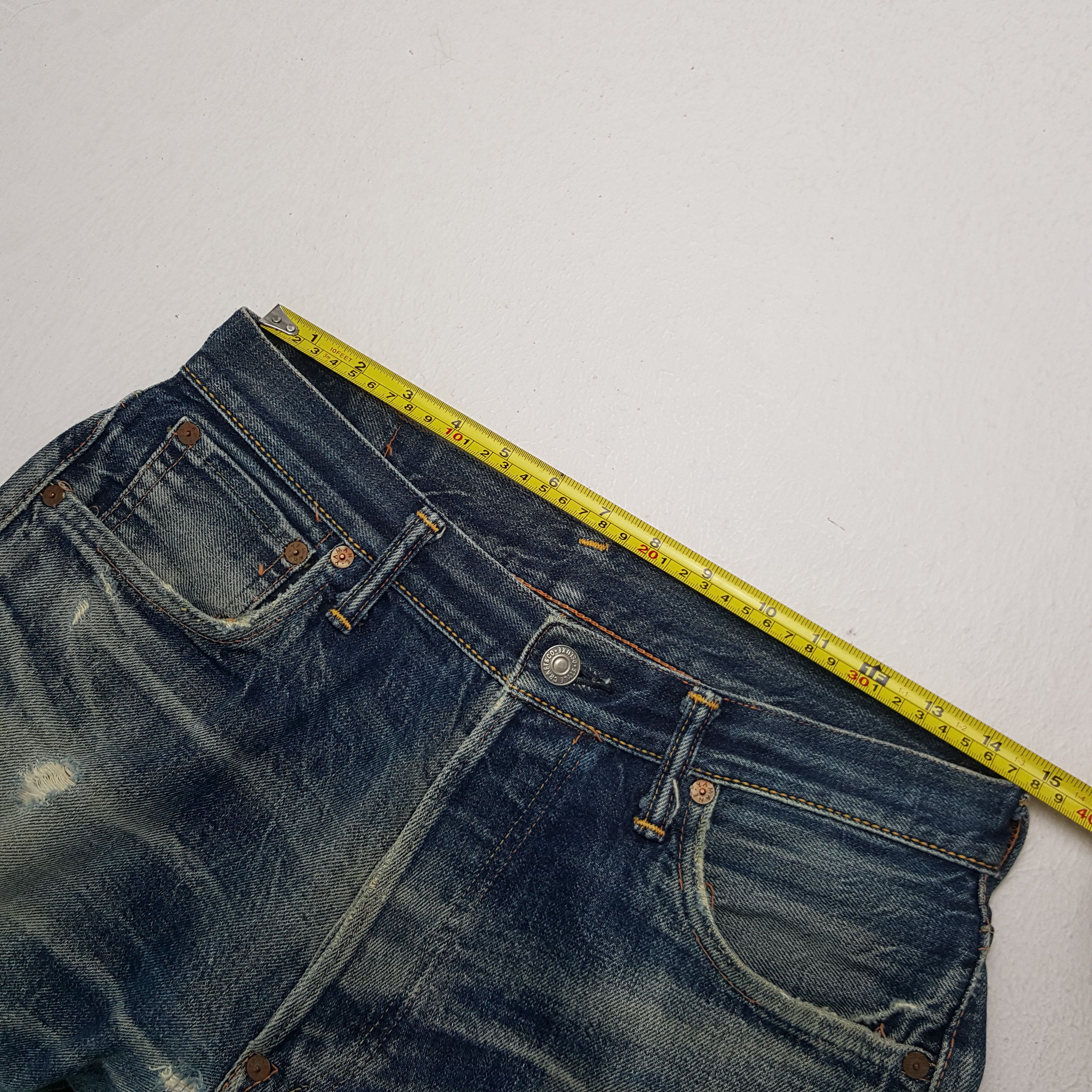 Evisu × Japanese Brand × Vintage Vintage Evisu Japanese Brand Daicock Custom Art Short Jeans Size US 30 / EU 46 - 6 Thumbnail