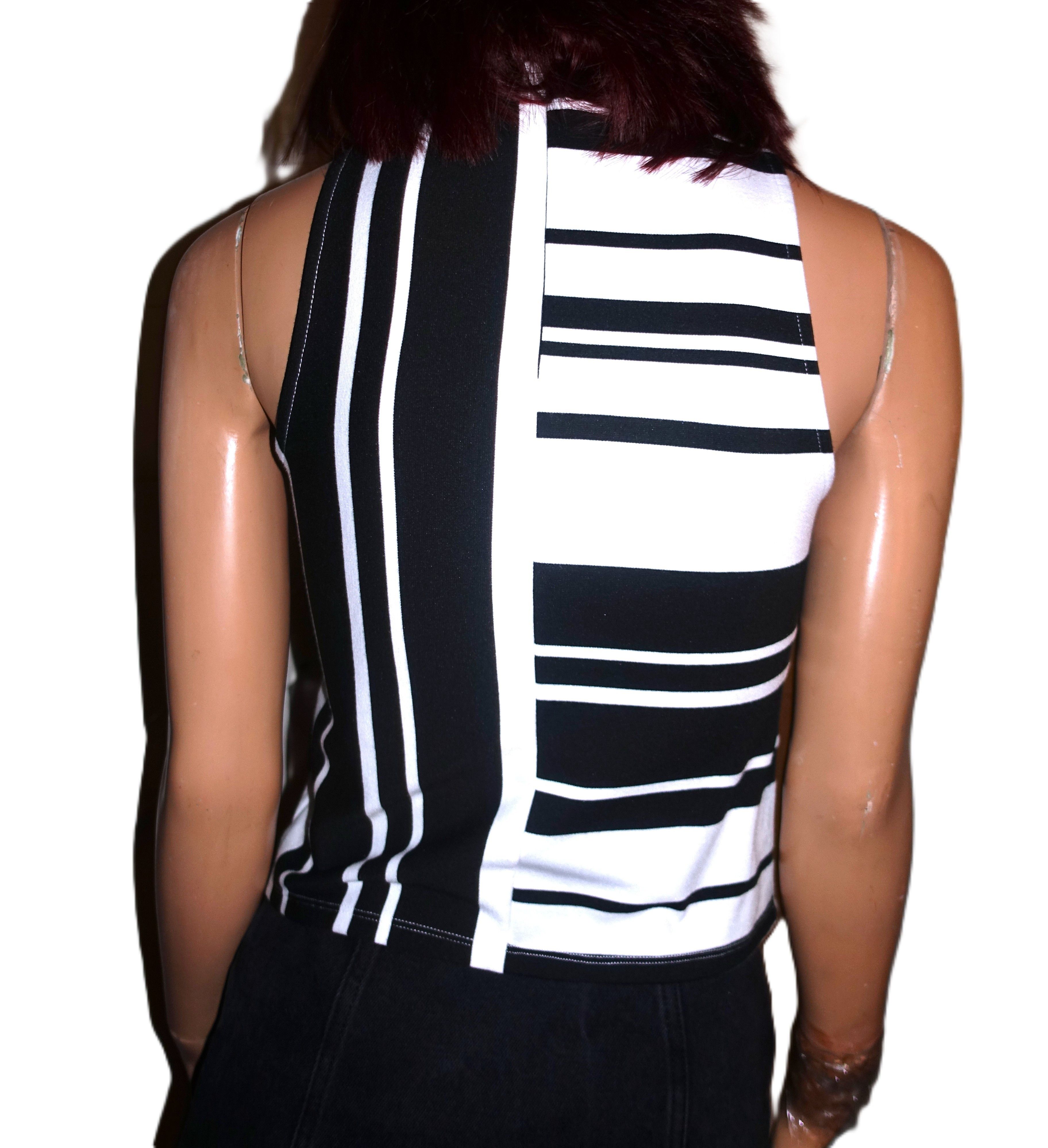Guess Guess Black White Striped Top XS Size XS / US 0-2 / IT 36-38 - 6 Thumbnail