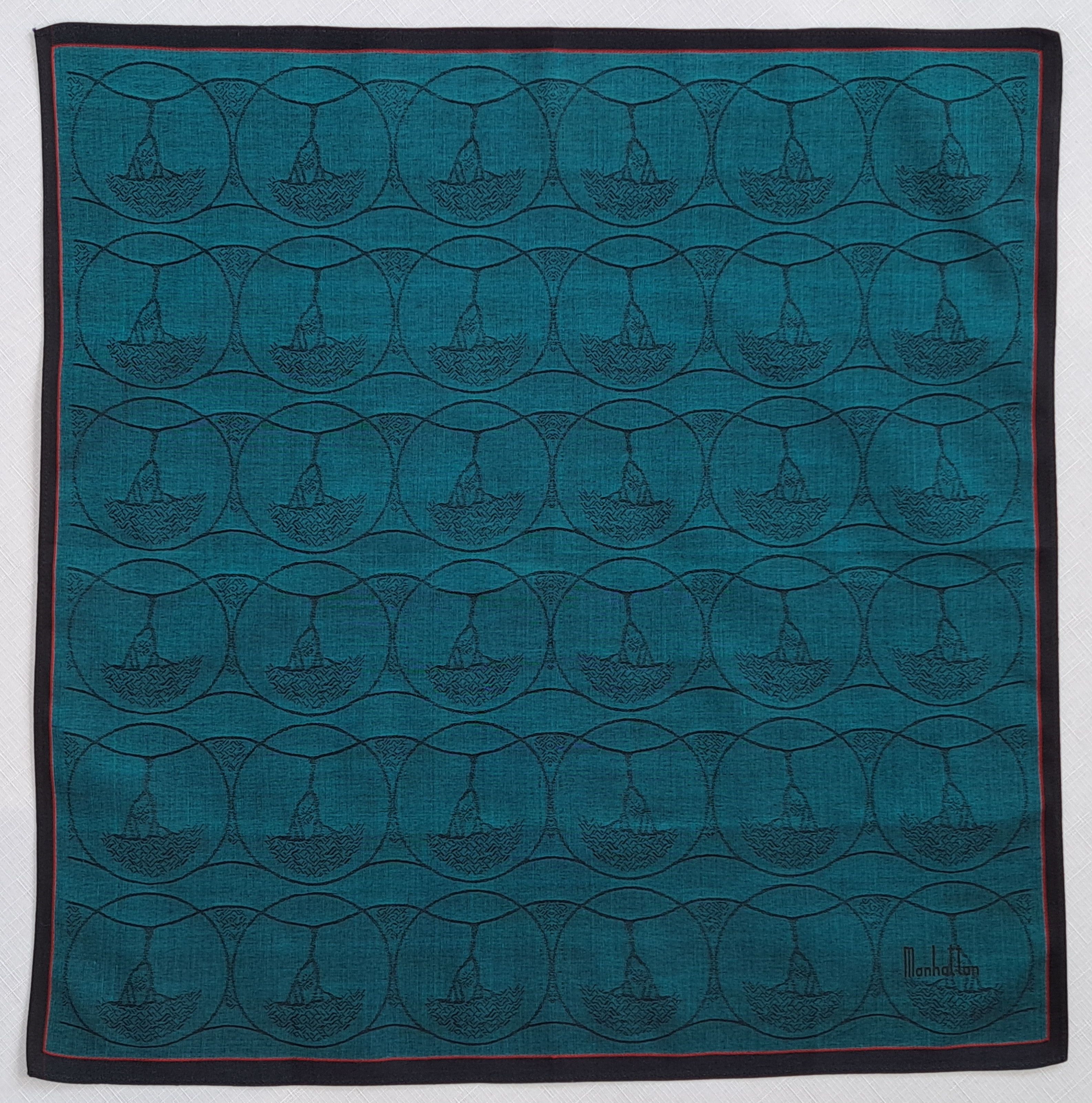 Yves Saint Laurent YSL Burberry Manhattan cotton handkerchief/pocket square. Size ONE SIZE - 16 Thumbnail