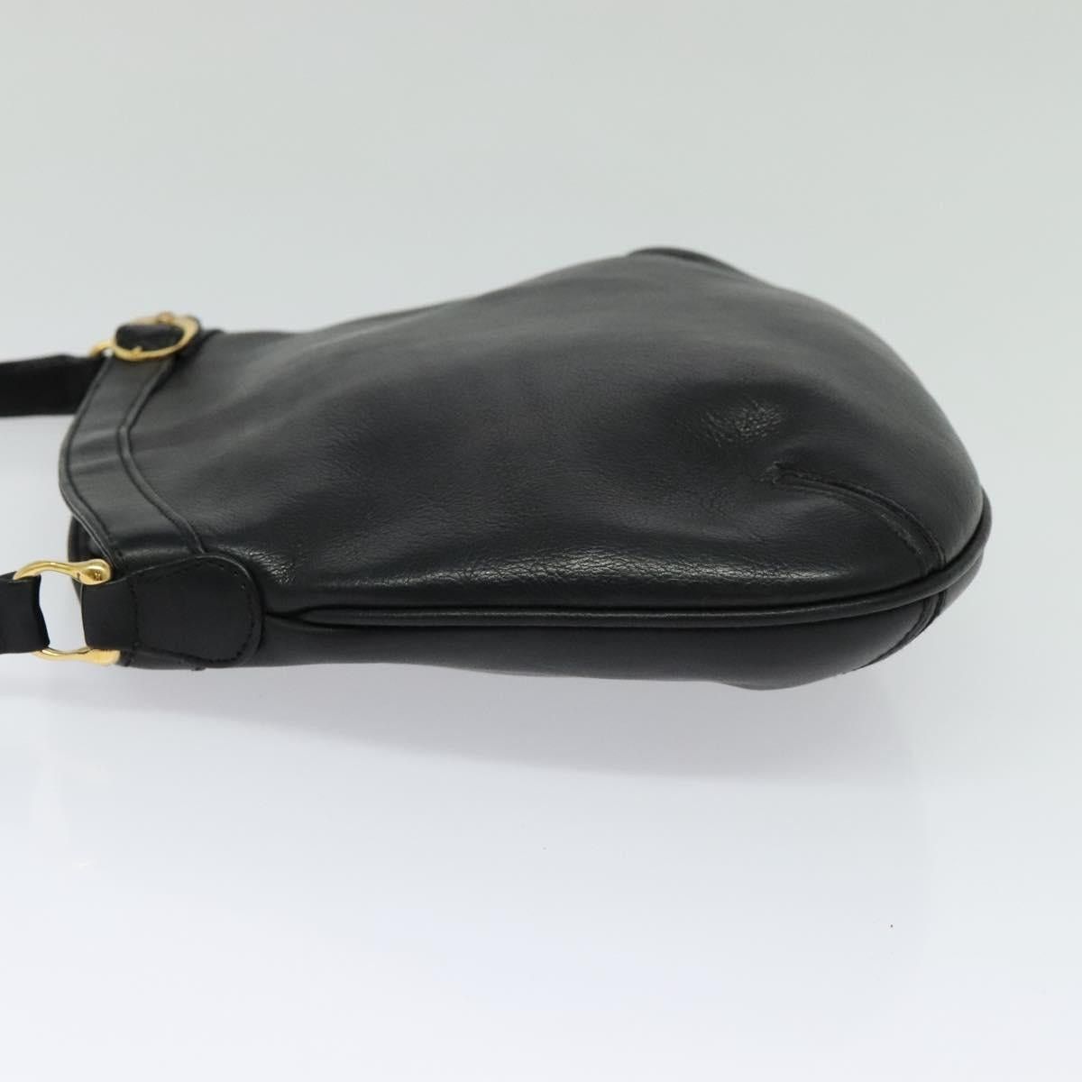 Gucci GUCCI Shoulder Bag Leather Black Gold Size ONE SIZE - 4 Thumbnail