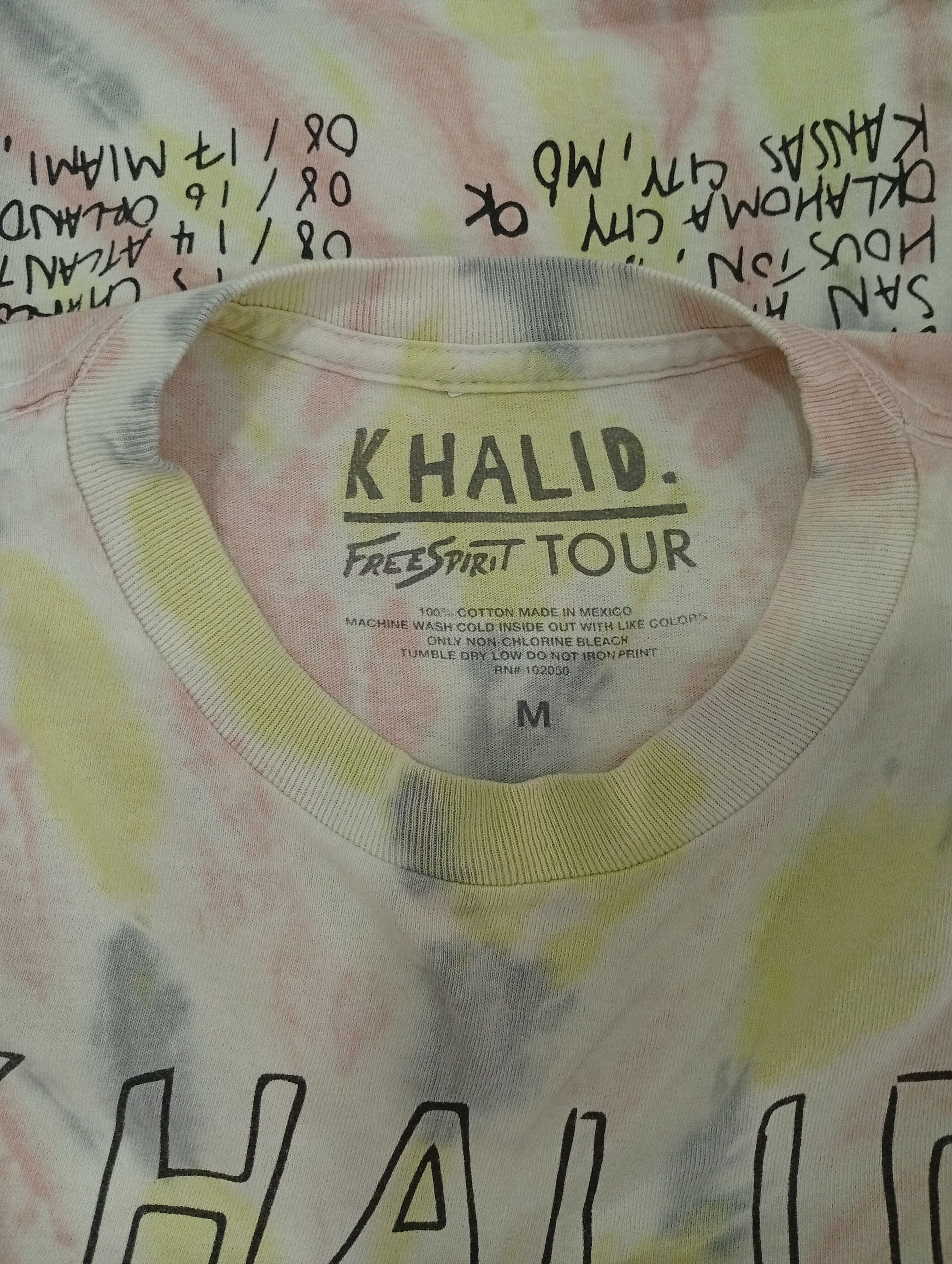 Rap Tees 🔥🔥Khalid Free Spirit 2019 Tour Tye Dye LS T-Shirt Size US M / EU 48-50 / 2 - 23 Thumbnail