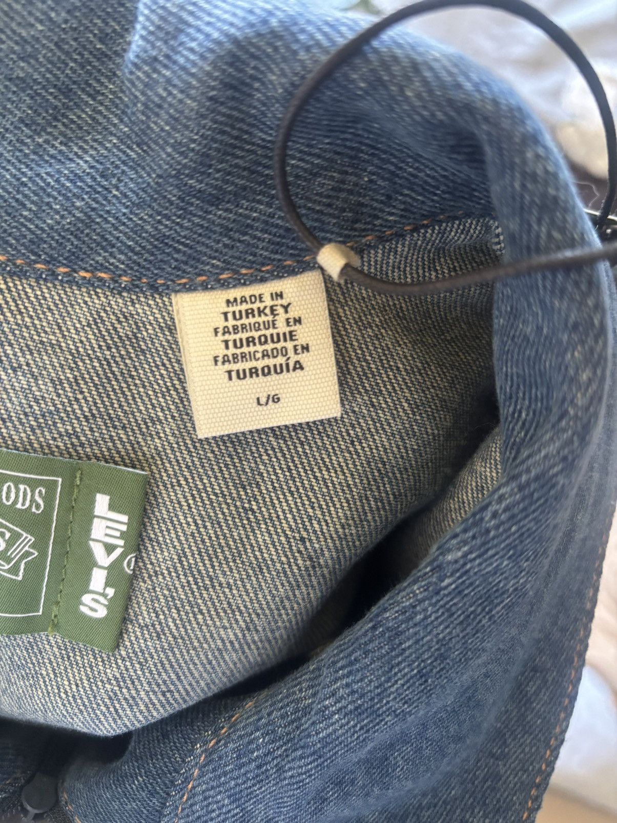 DENIM TEARS × Levi's Fleur De Lis Denim Track Jacket Size US L / EU 52-54 / 3 - 7 Thumbnail
