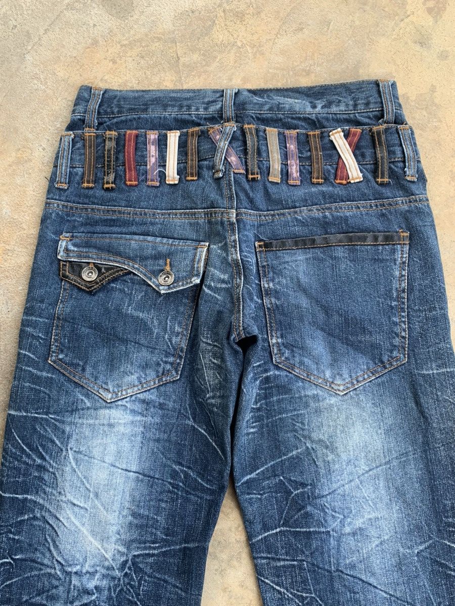 Japanese Brand × Kapital × Vintage NYLAUS DOUBLE WAIST RUSTY DISTRESSED DENIM🎌 Size US 29 - 7 Thumbnail