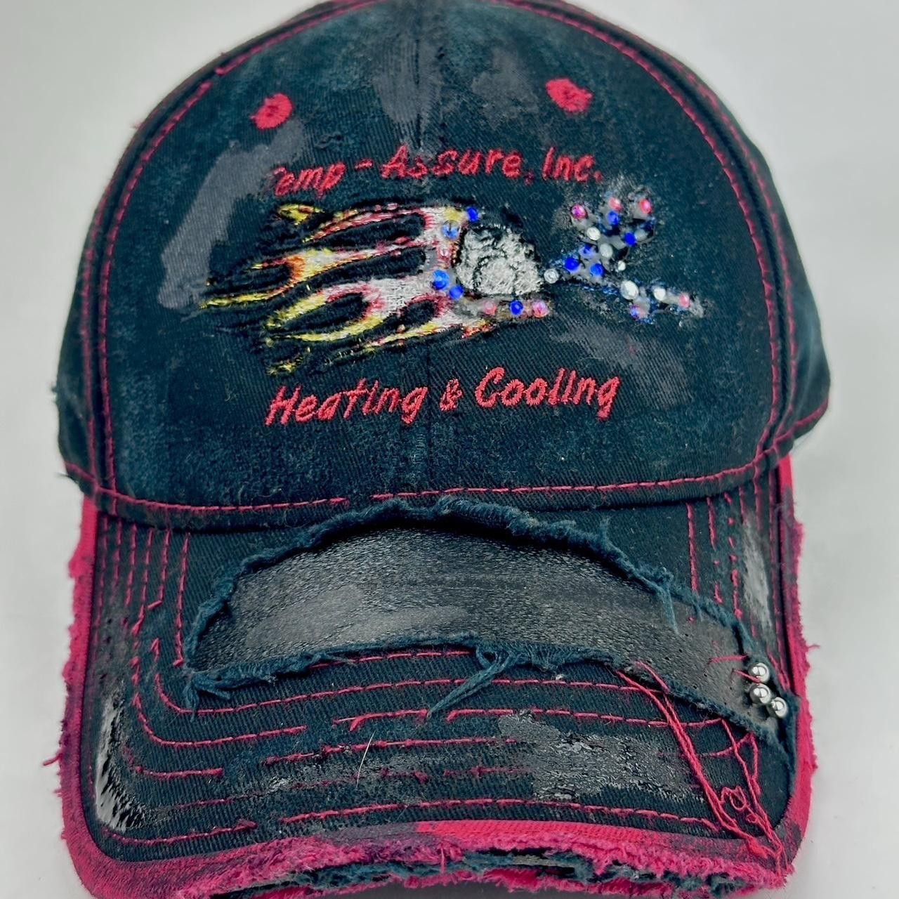 Other ASTROBOI* 'Heating + Cooling' Black Pierced Rhinestone Hat Size ONE SIZE - 6 Thumbnail