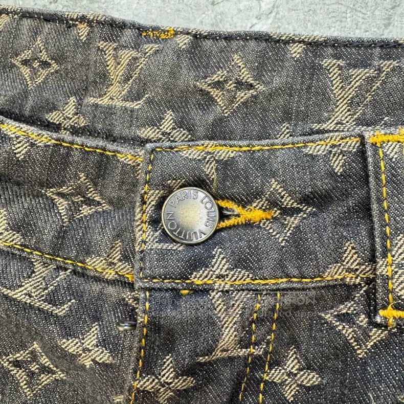 Louis Vuitton Louis Vuitton Full-print old flower jeans Size 35" - 4 Thumbnail