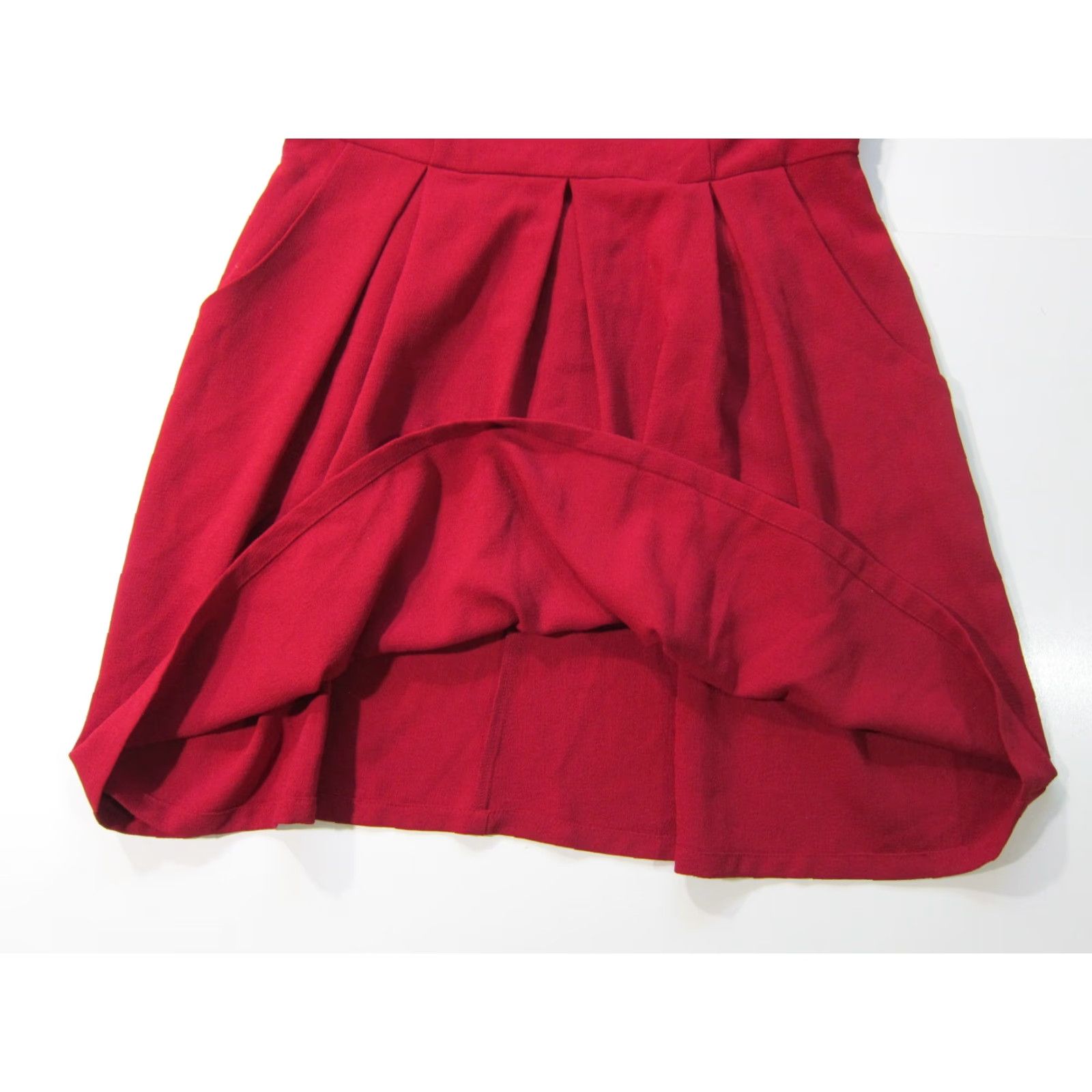 Vintage NWT Speechless Red Sleeveless Tank Dress Drop Waist High Neck Pocket XL Size XL / US 12-14 / IT 48-50 - 7 Thumbnail