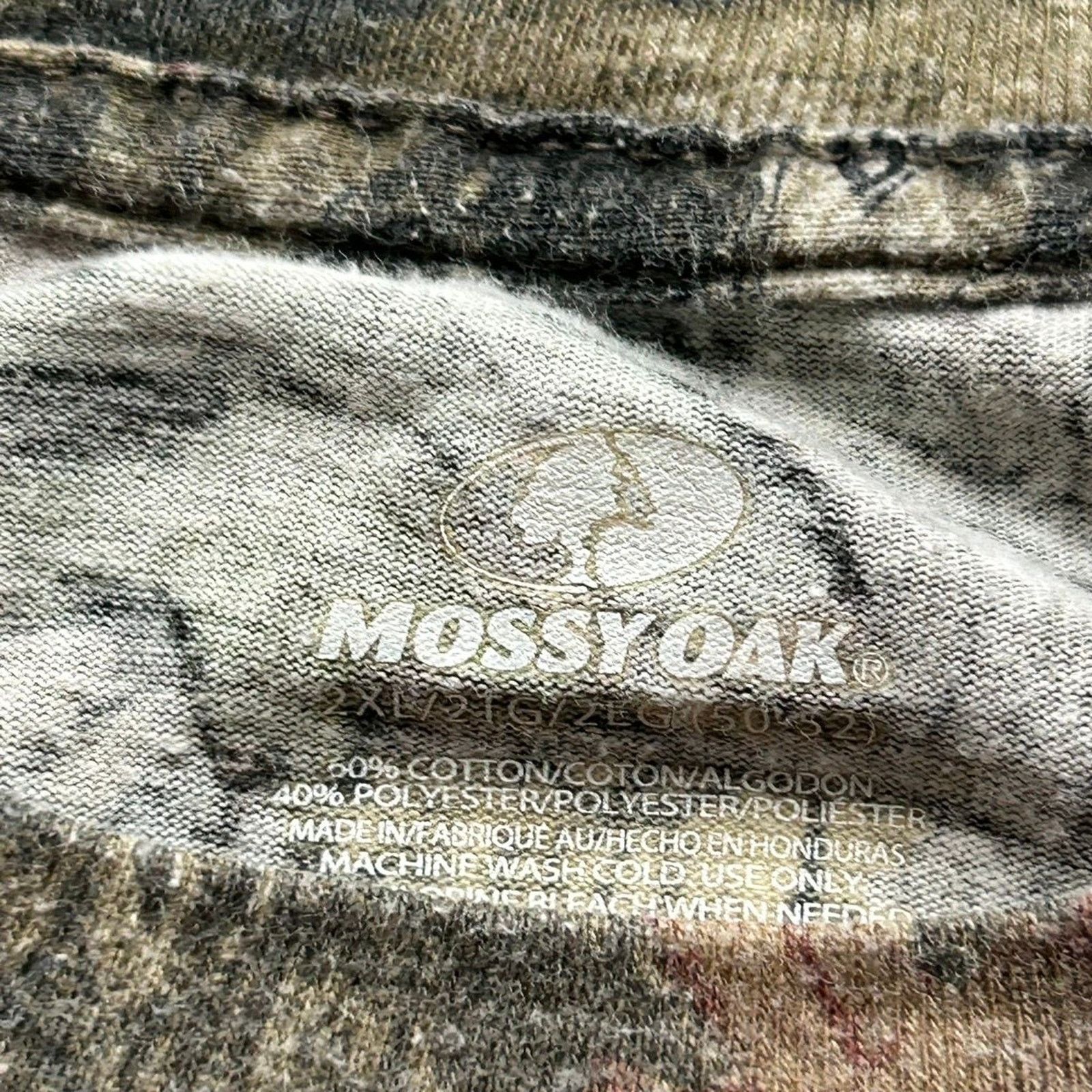 Mossy Oaks Vintage Y2K Mossy Oak Real Tree Camouflage T Shirt 2XL Rare Size US XXL / EU 58 / 5 - 3 Thumbnail