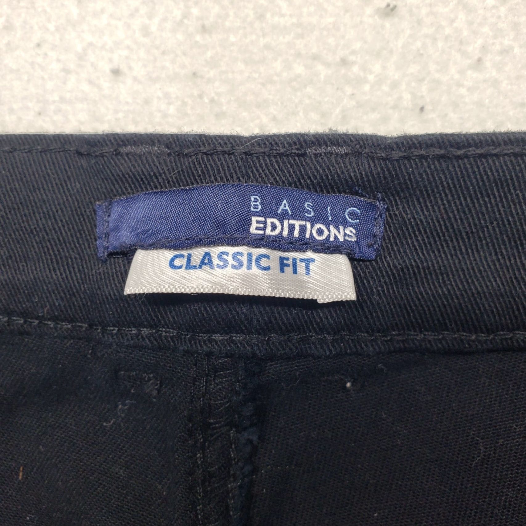 Basic Editions VINTAGE Basic Editions Women Pants Women's Straight Leg Pants 26W Black Cotton Casual Business Size 26" / US 2 / IT 38 - 3 Thumbnail