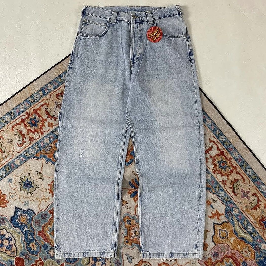 Zara Zara y2k style distressed jeans pants Size US 35 - 2 Thumbnail