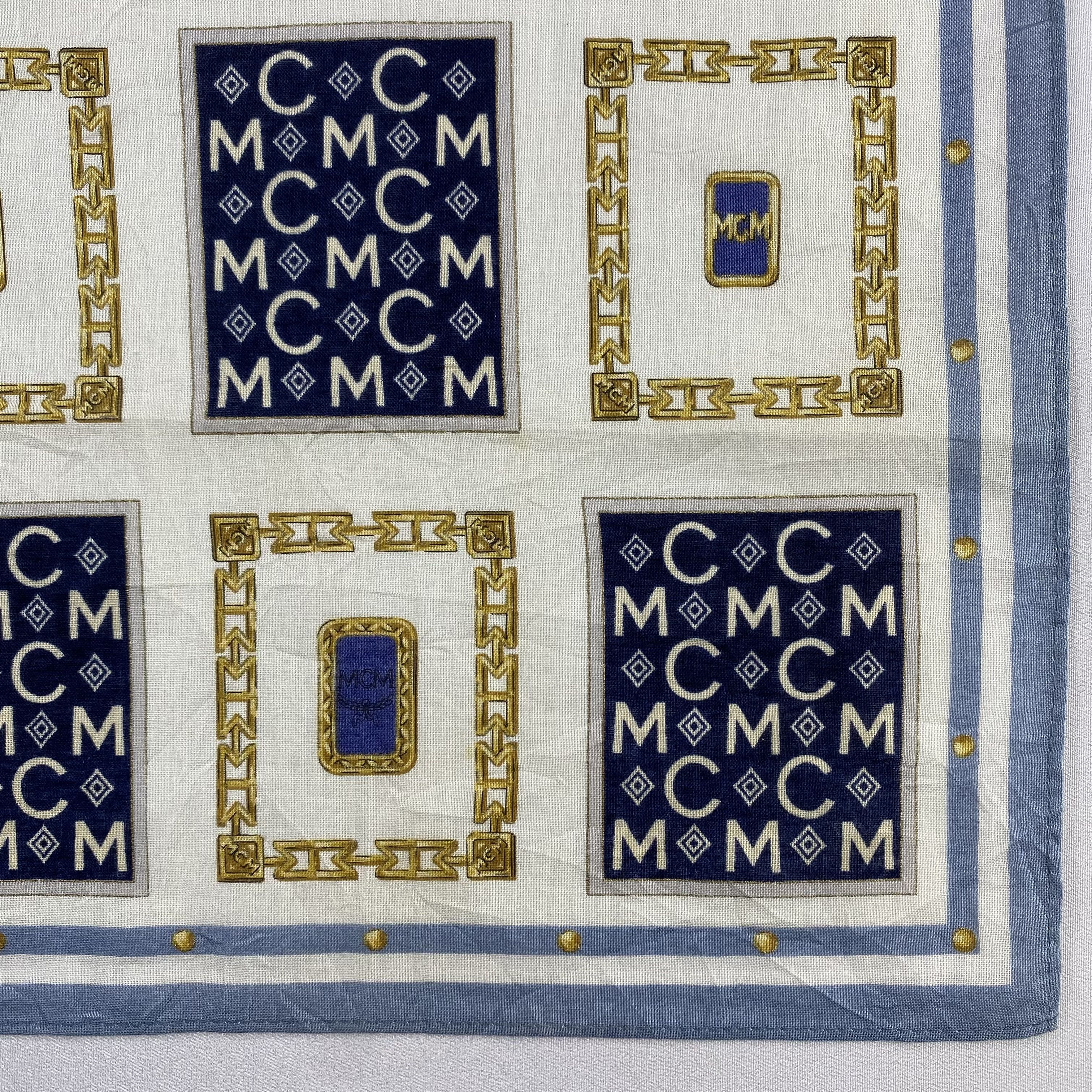 MCM × Vintage MCM Neckerchief / Bandana / Handkerchief-P1214 Size ONE SIZE - 3 Thumbnail