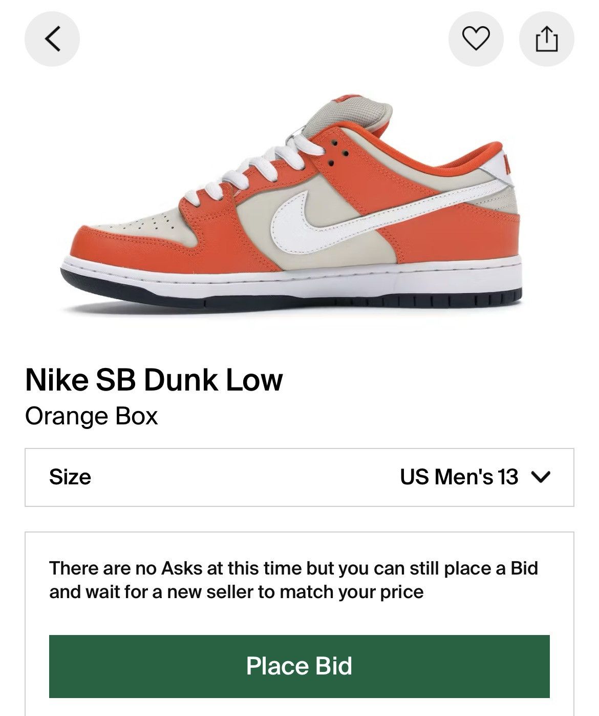 Nike Nike SB Dunk Low Orange Box Size US 13 / EU 46 - 1 Thumbnail