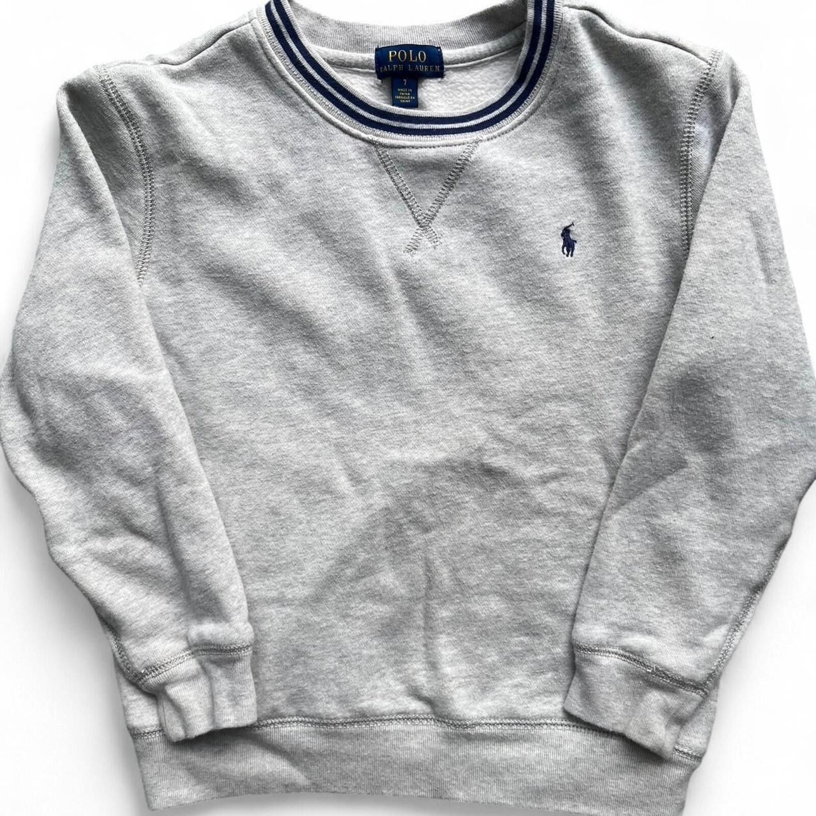 Other Polo Ralph Lauren Gray Crew Neck Pullover Sweatshirt Size 7 Size US M / EU 48-50 / 2 - 1 Thumbnail