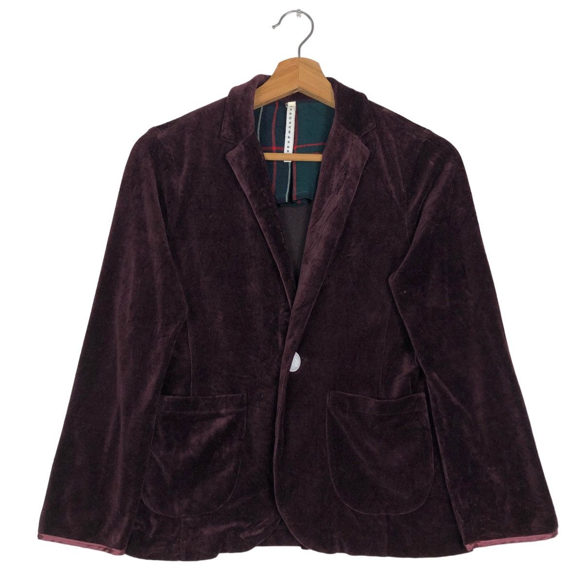 Issey Miyake 🔥Velvet Jacket Issey Miyake Sunaokuwahara Japan Made Size US M / EU 48-50 / 2 - 1 Thumbnail