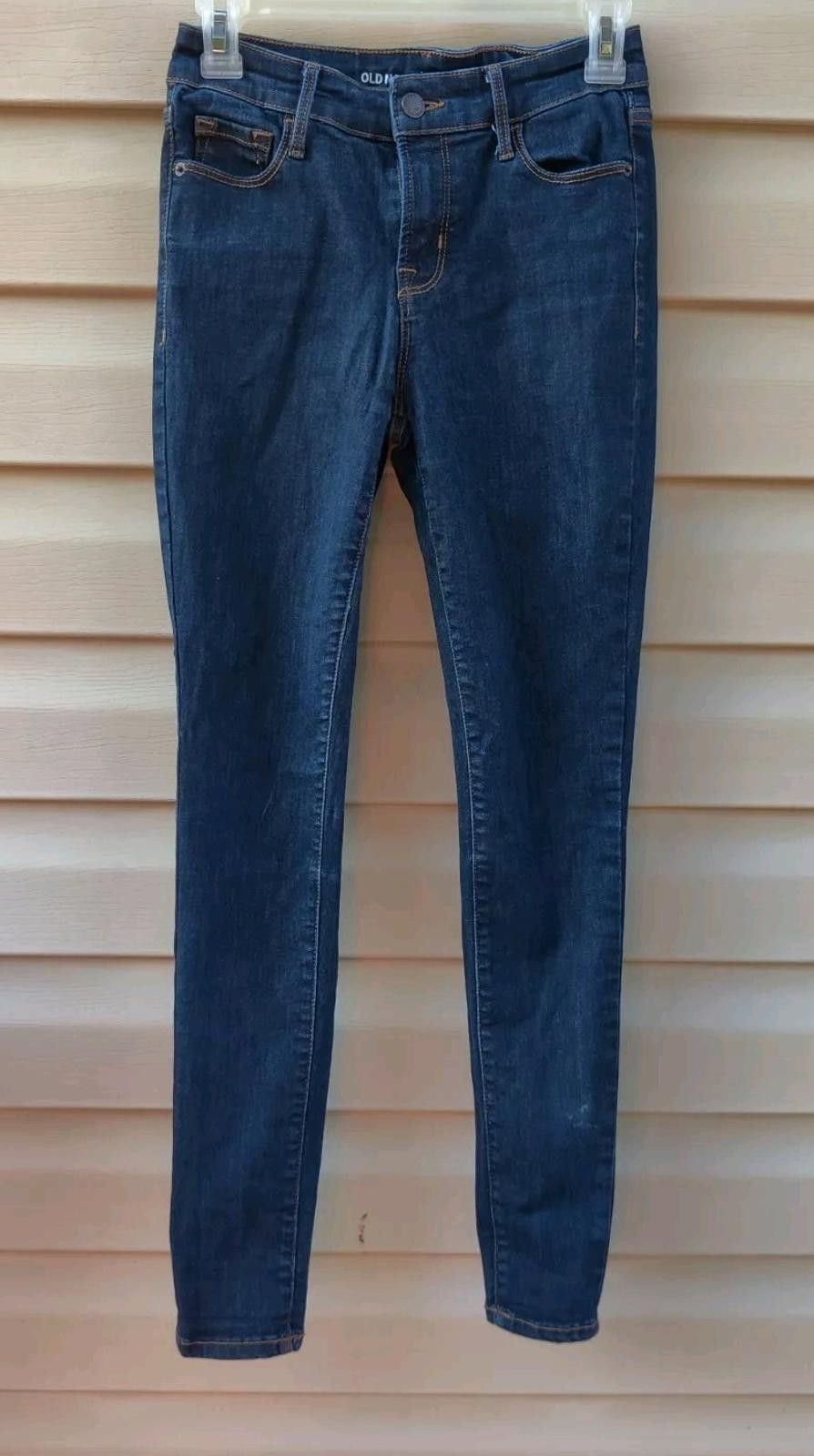 Old Navy Old Navy Rockstar Jeans High Rise Blue Denim Pants 2 Petite Size 26" / US 2 / IT 38 - 4 Thumbnail