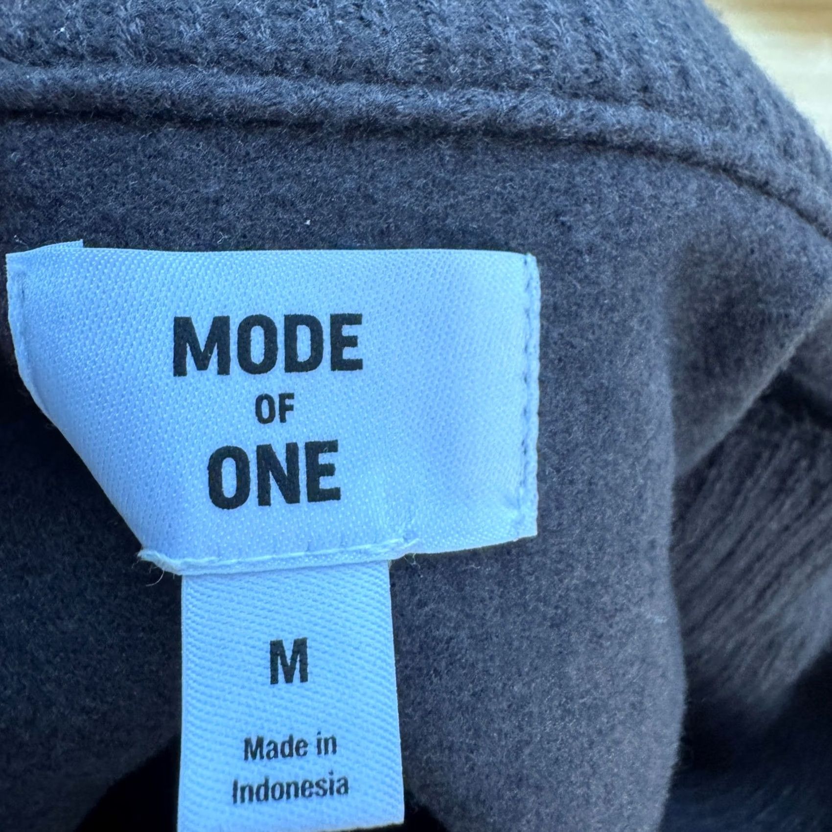 Vintage Mode Of One Mens M Jet Grey Knit Shirt Jacket Snap Front Textured NWT Size US M / EU 48-50 / 2 - 5 Thumbnail
