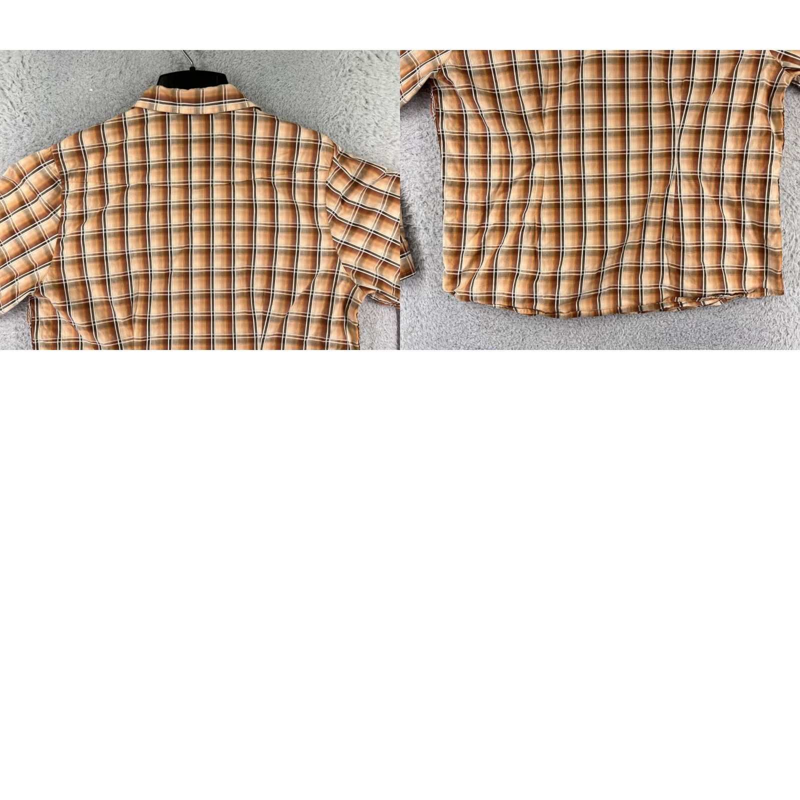 Vintage Panhandle Slim Shirt Womens Large Beige Plaid Pearl Snap 100% Cotton Western Size L / US 10 / IT 46 - 9 Thumbnail