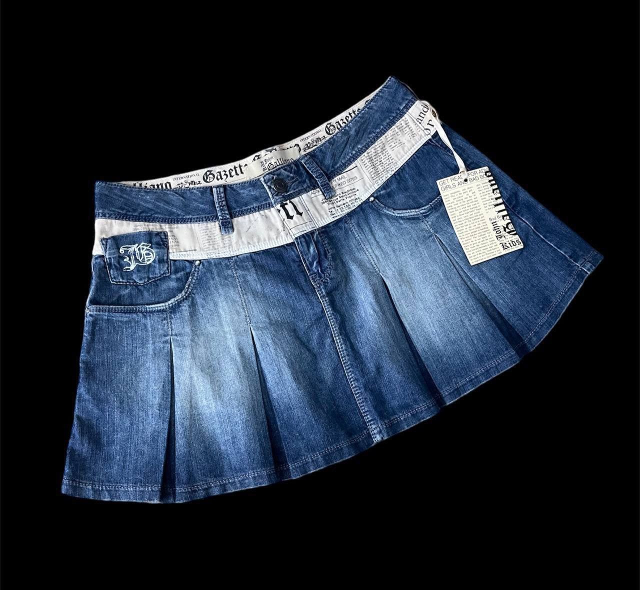 John Galliano John Galliano vintage mini skirt Size 27" / US 4 / IT 40 - 1 Thumbnail