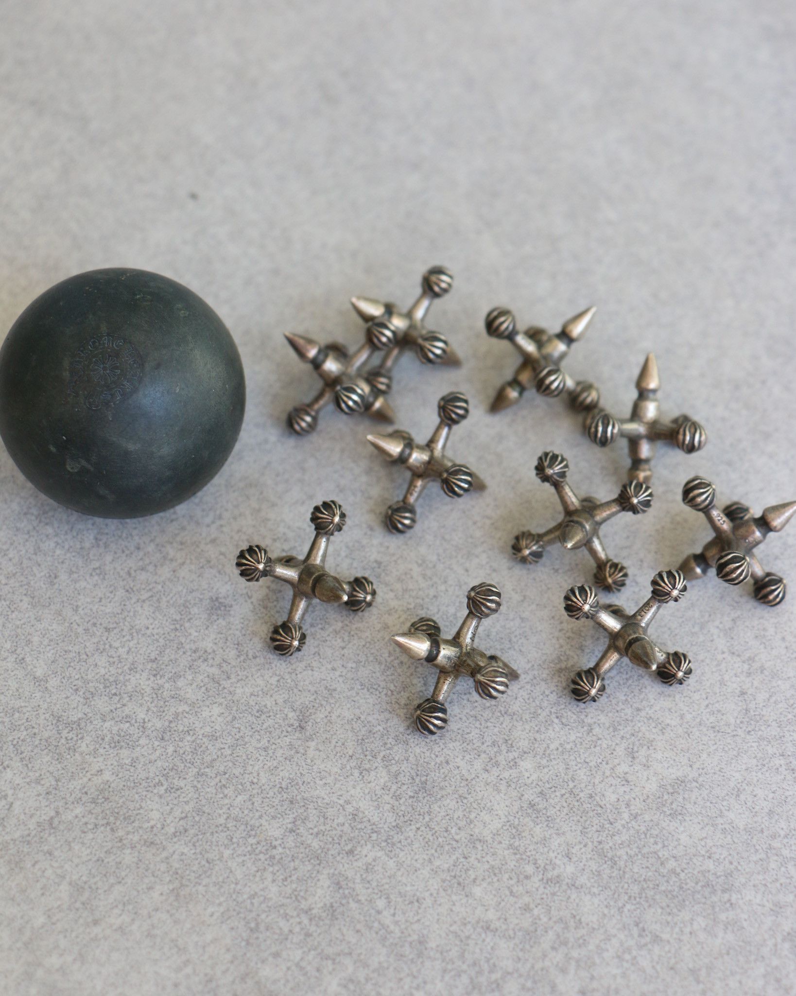 Chrome Hearts Chrome Hearts .925 Sterling Silver Jacks Game Size ONE SIZE - 2 Thumbnail