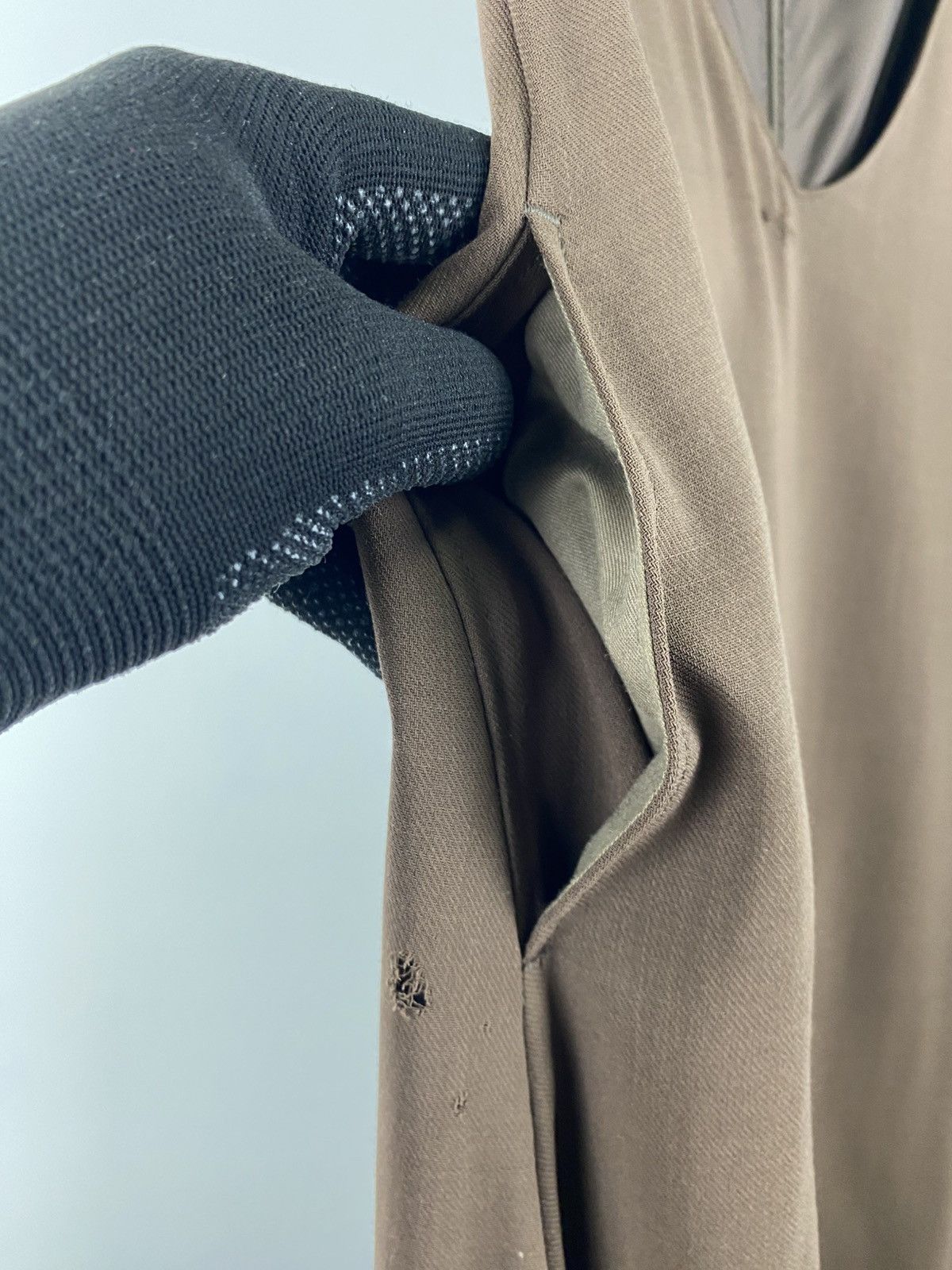 Y's × Yohji Yamamoto Y’s Wool V Neck Dress Size S / US 4 / IT 40 - 9 Thumbnail