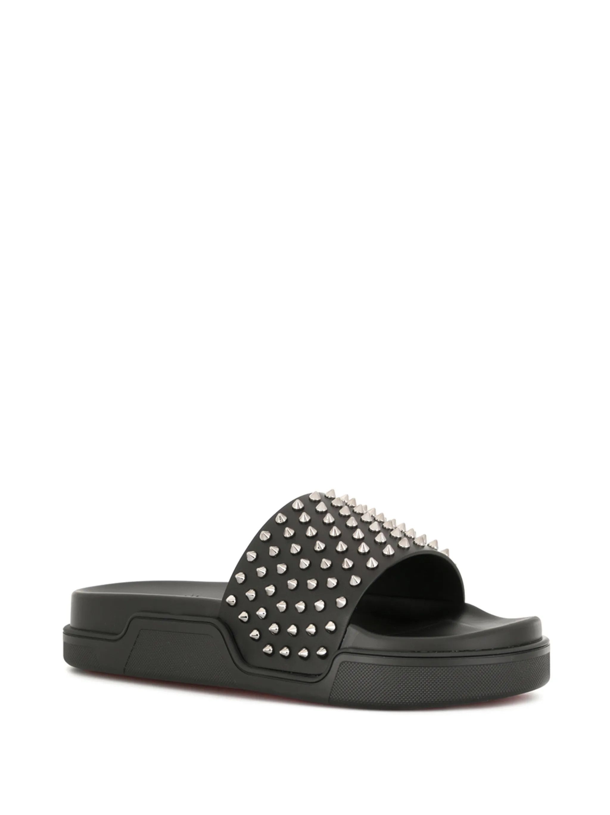 Christian Louboutin o1s1wg110225 Slides in Black Size US 13 / EU 46 - 1 Thumbnail