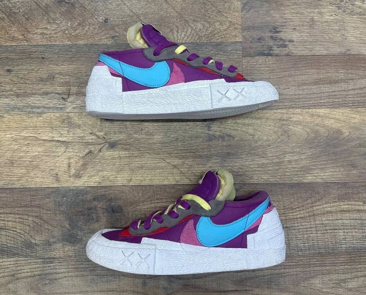Kaws × Nike Nike KAWS x sacai x Blazer Low Purple Dusk Size US 4.5 / IT 34.5 - 2 Thumbnail